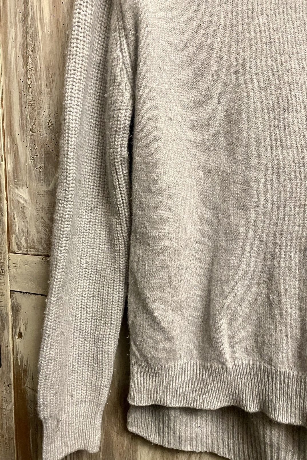 AMI Ami bi textured knit jumper gris wool M Size US M / EU 48-50 / 2 - 8 Thumbnail