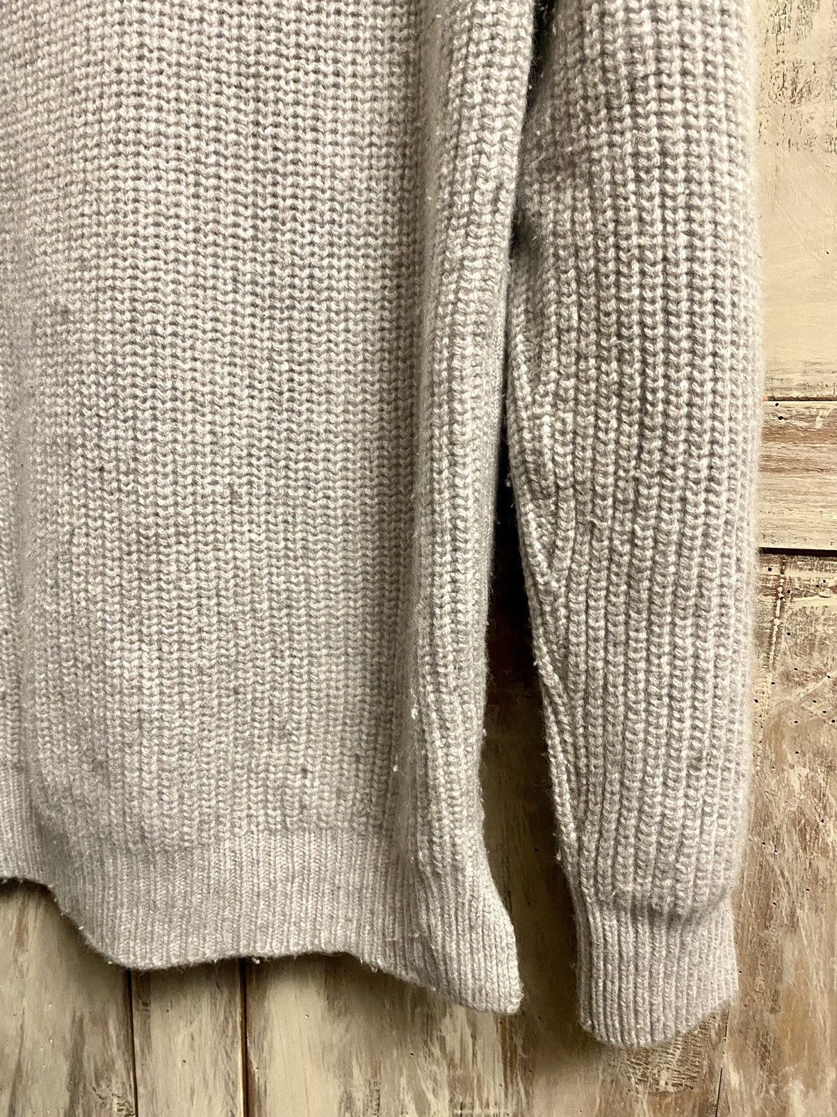 AMI Ami bi textured knit jumper gris wool M Size US M / EU 48-50 / 2 - 9 Thumbnail