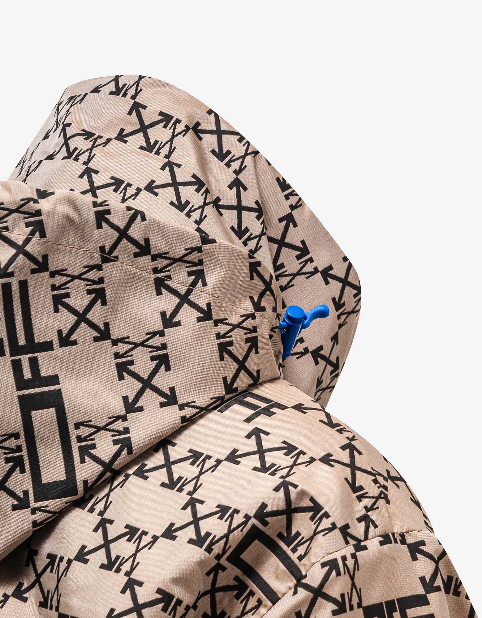Off-White Camel Monogram Windbreaker Jacket Size US XL / EU 56 / 4 - 7 Thumbnail