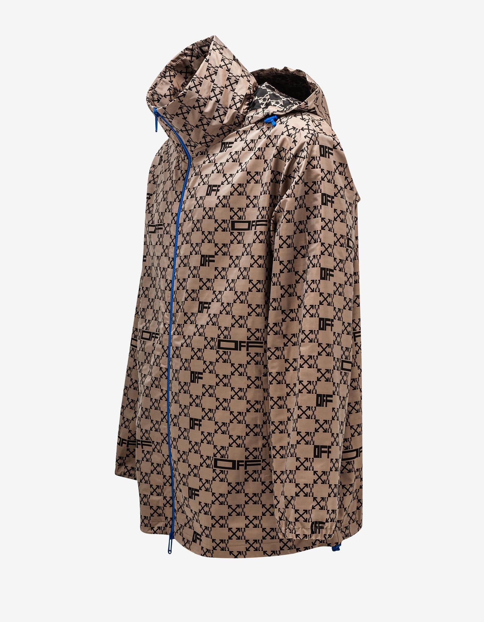 Off-White Camel Monogram Windbreaker Jacket Size US XL / EU 56 / 4 - 2 Thumbnail