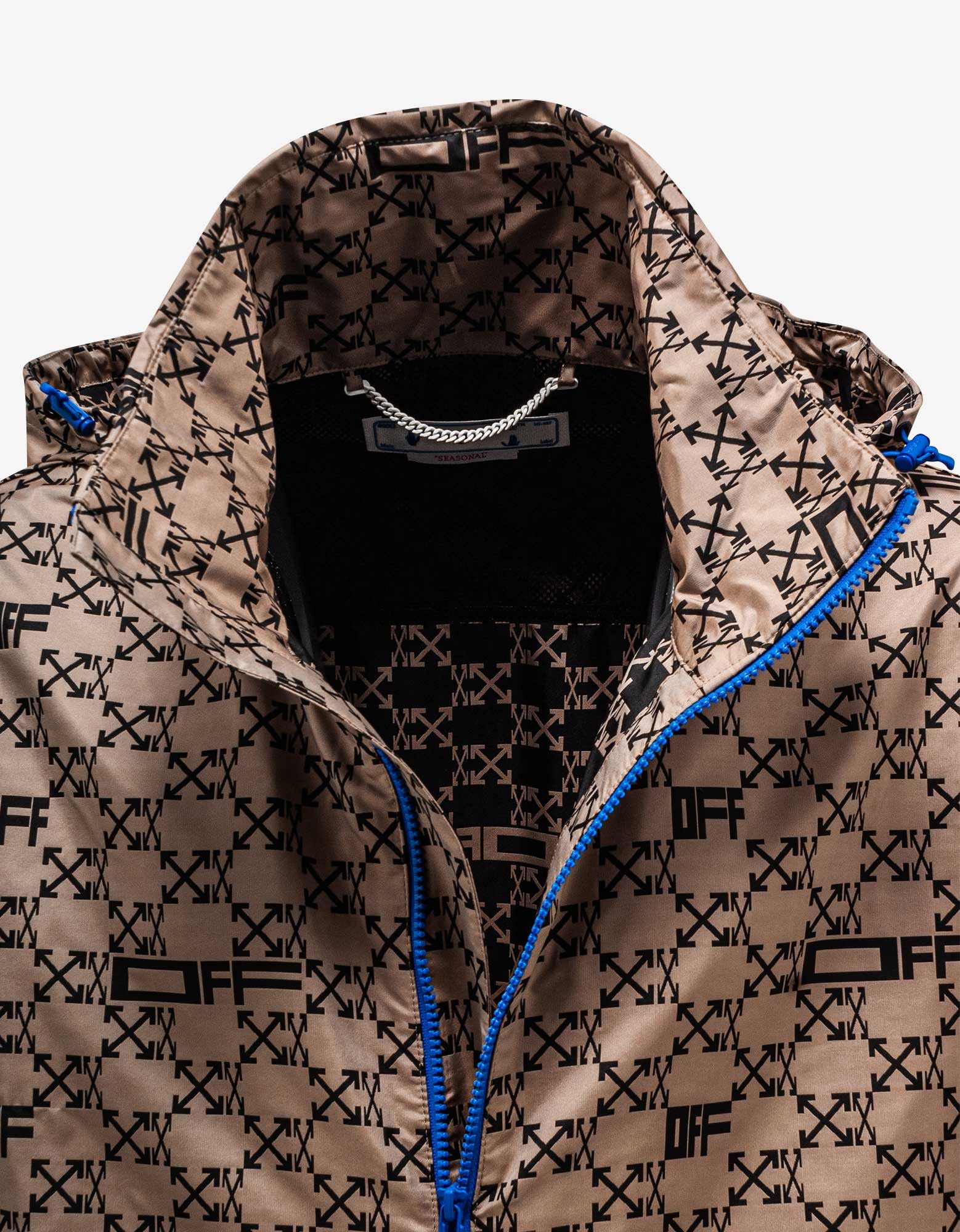 Off-White Camel Monogram Windbreaker Jacket Size US XL / EU 56 / 4 - 6 Thumbnail