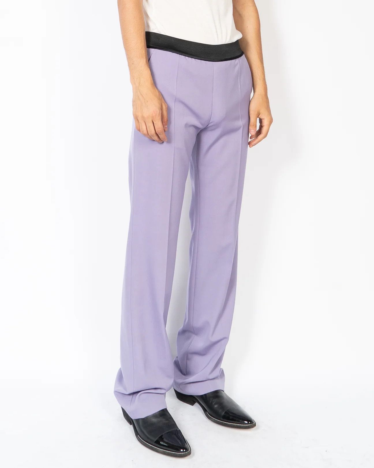 Haider Ackermann FW20 Lilac Elastic Waistband Trousers Sample Size US 30 / EU 46 - 2 Thumbnail