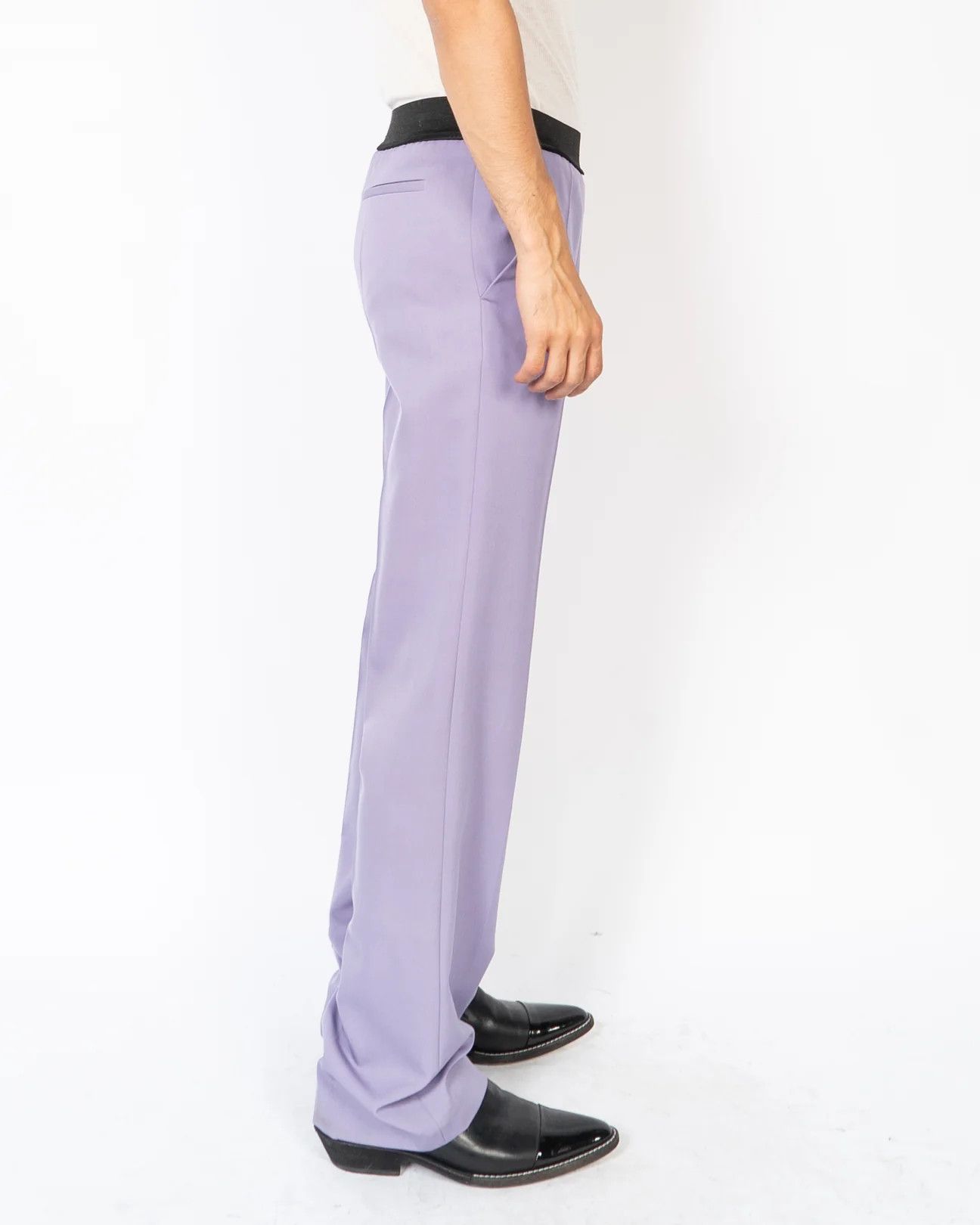 Haider Ackermann FW20 Lilac Elastic Waistband Trousers Sample Size US 30 / EU 46 - 3 Thumbnail