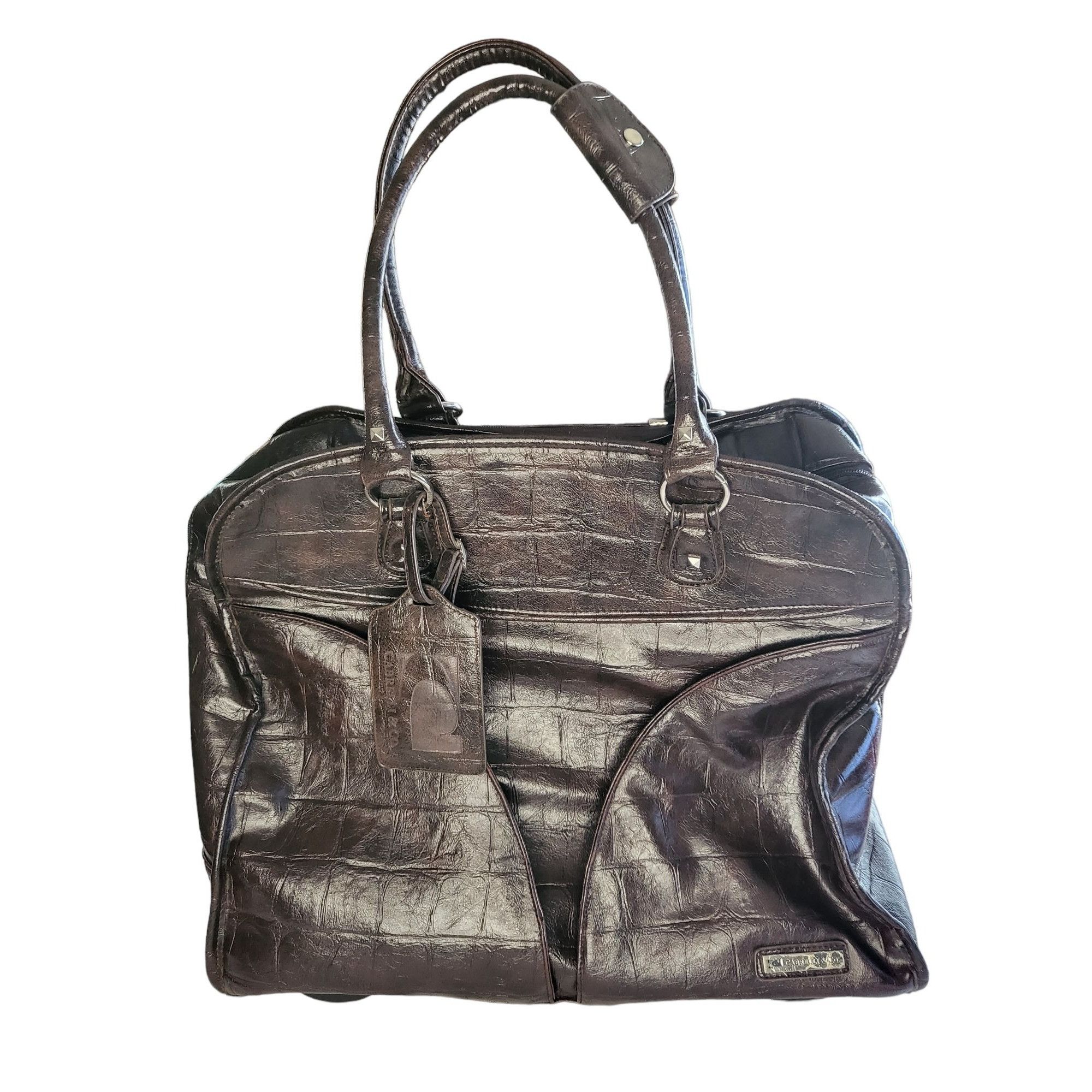 Cappellini Cabrelli And Company Leather Rolling Travel Bag Women Grailed