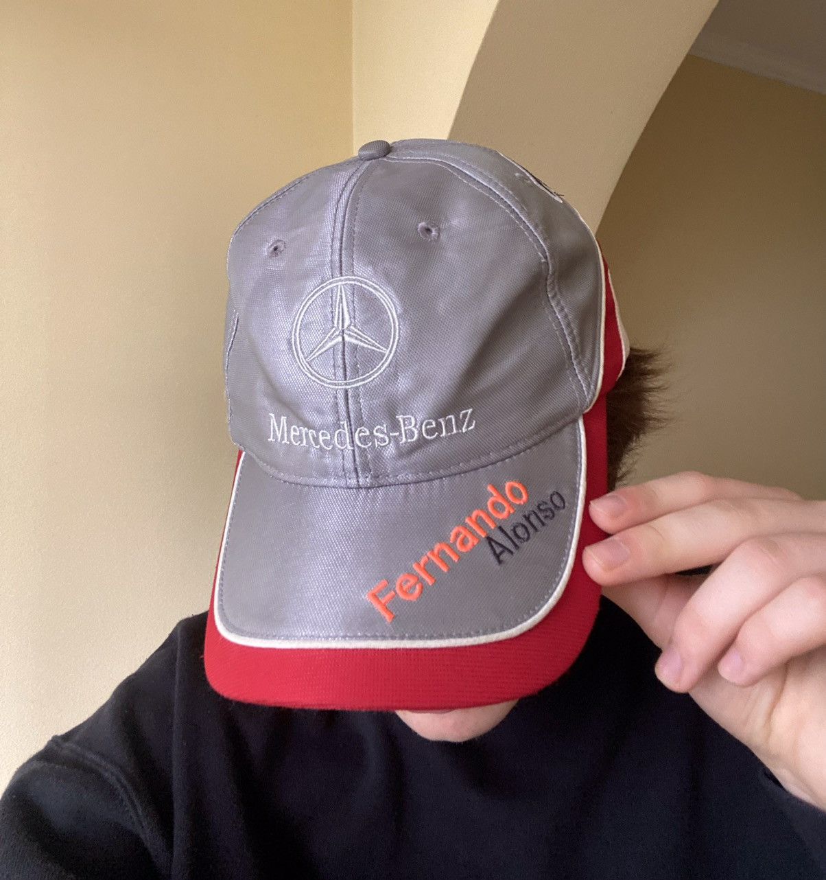 Malcolm McLaren Vintage Mercedes Benz Fernando Alonso Mclaren Vodafone Hat Size ONE SIZE - 15 Thumbnail