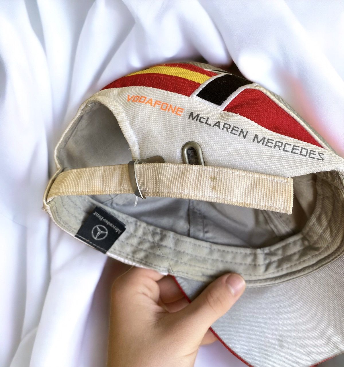 Malcolm McLaren Vintage Mercedes Benz Fernando Alonso Mclaren Vodafone Hat Size ONE SIZE - 13 Thumbnail