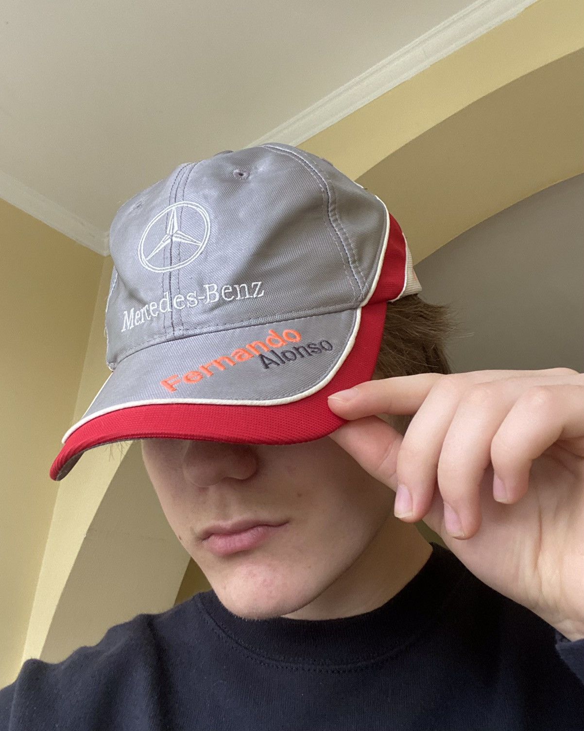 Malcolm McLaren Vintage Mercedes Benz Fernando Alonso Mclaren Vodafone Hat Size ONE SIZE - 2 Thumbnail