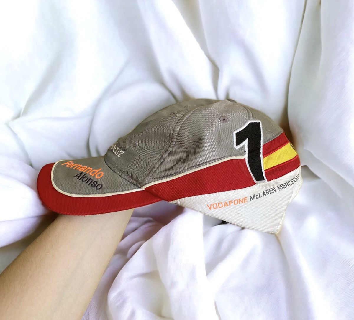 Malcolm McLaren Vintage Mercedes Benz Fernando Alonso Mclaren Vodafone Hat Size ONE SIZE - 6 Thumbnail