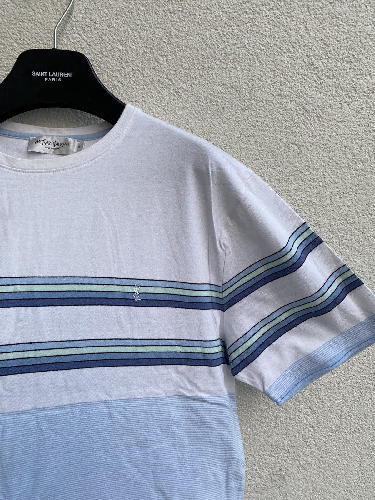 Yves Saint Laurent Multicolor YSL T-shirt Double Layer YSL Shirt Tee Size US L / EU 52-54 / 3 - 14 Thumbnail