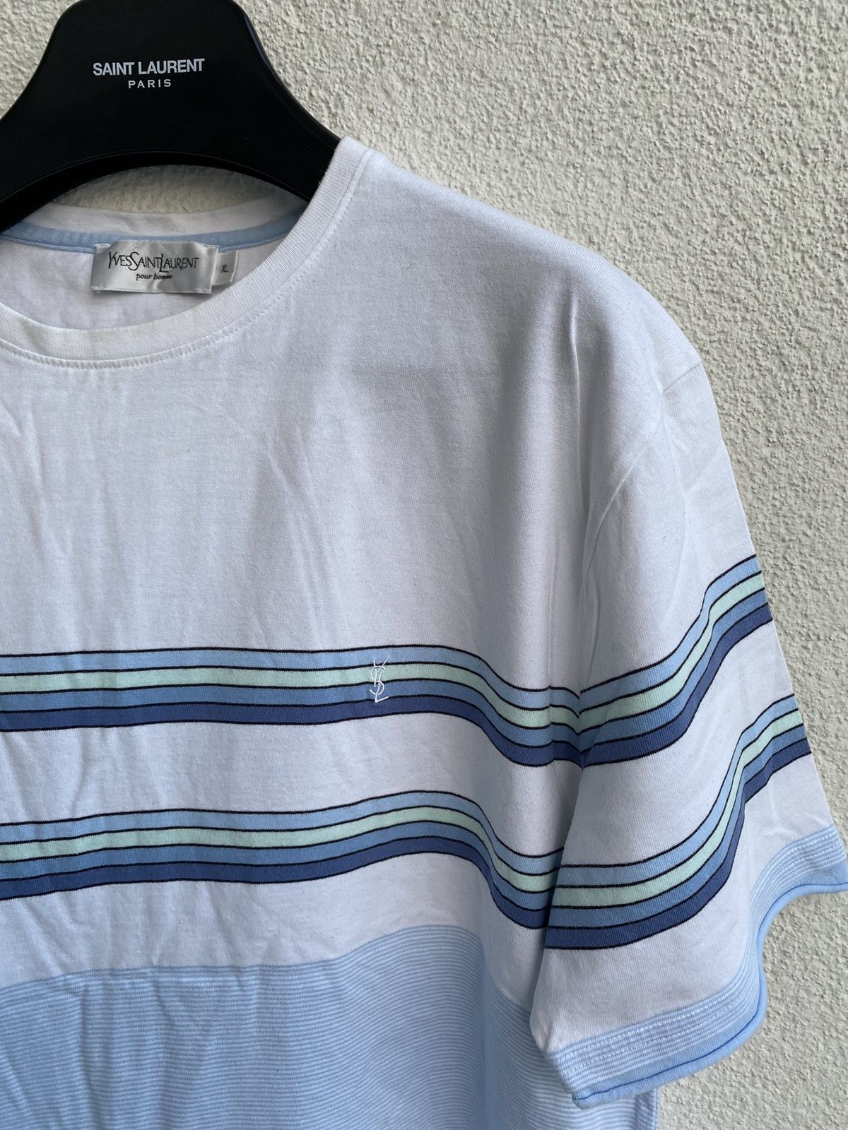 Yves Saint Laurent Multicolor YSL T-shirt Double Layer YSL Shirt Tee Size US L / EU 52-54 / 3 - 10 Thumbnail