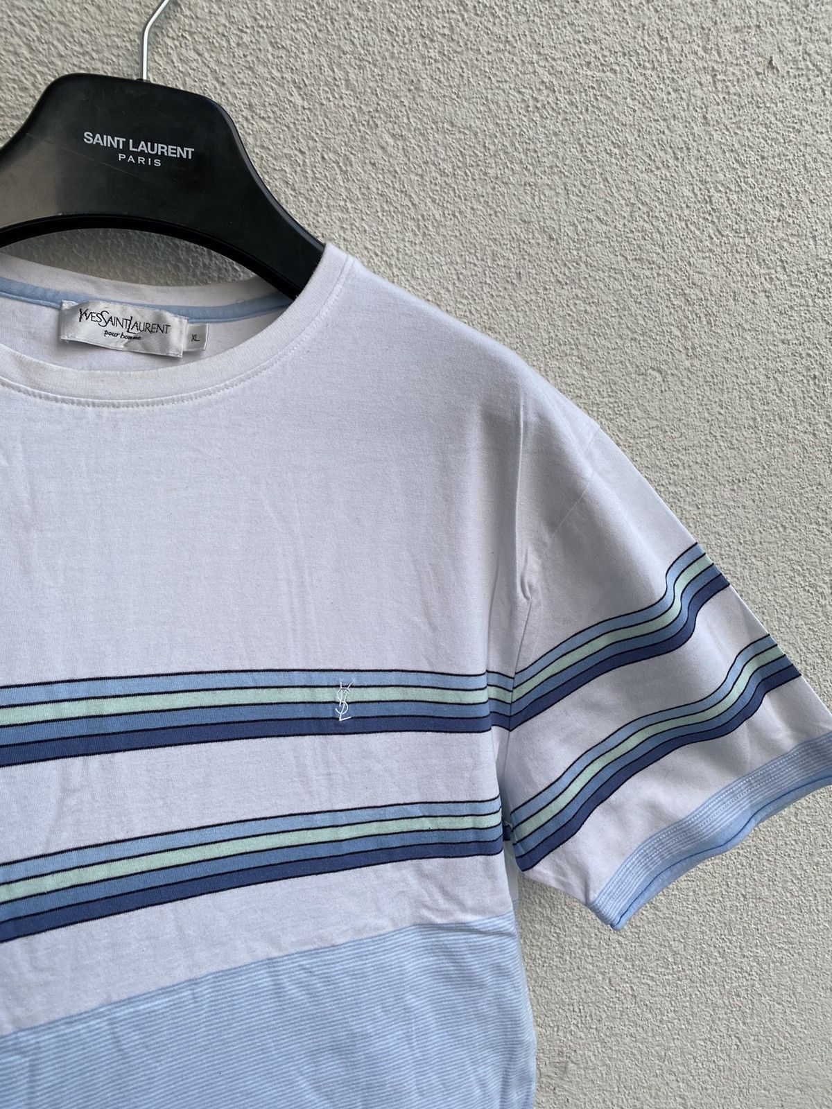 Multicolor YSL T-shirt Double Layer YSL Shirt Tee