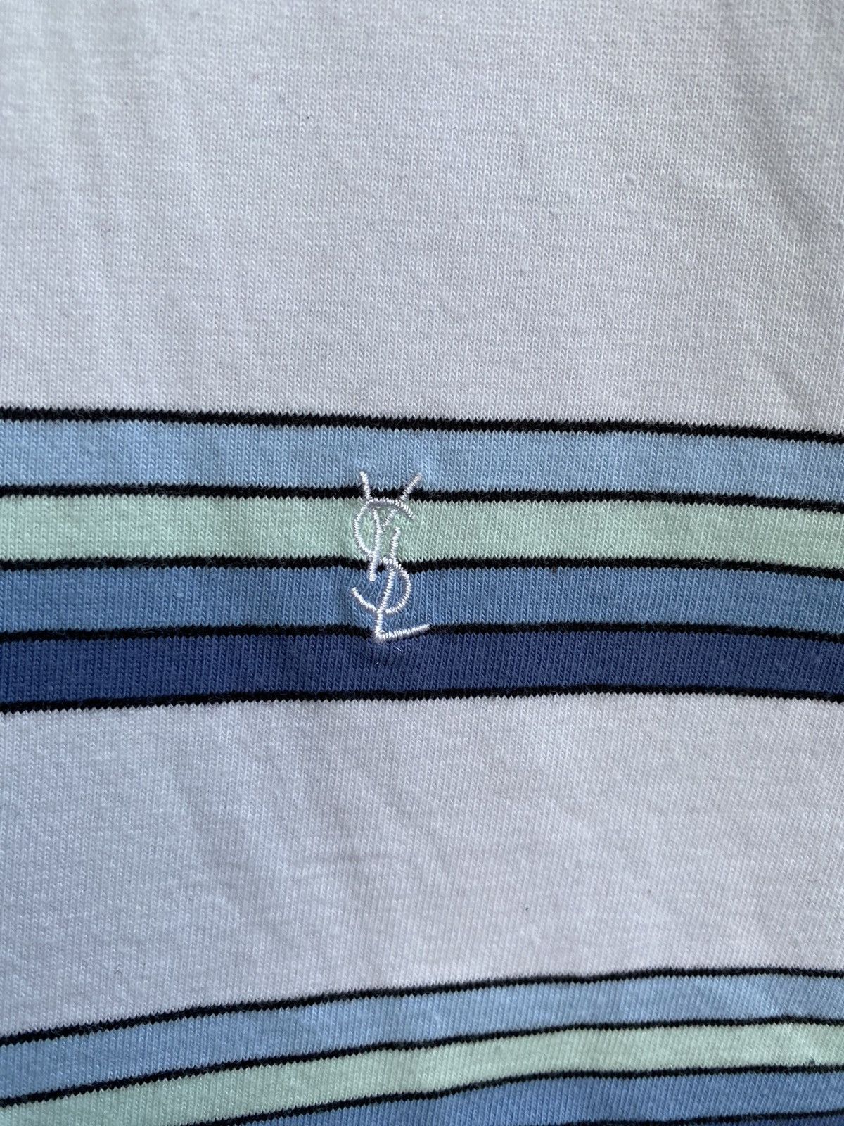 Yves Saint Laurent Multicolor YSL T-shirt Double Layer YSL Shirt Tee Size US L / EU 52-54 / 3 - 2 Thumbnail