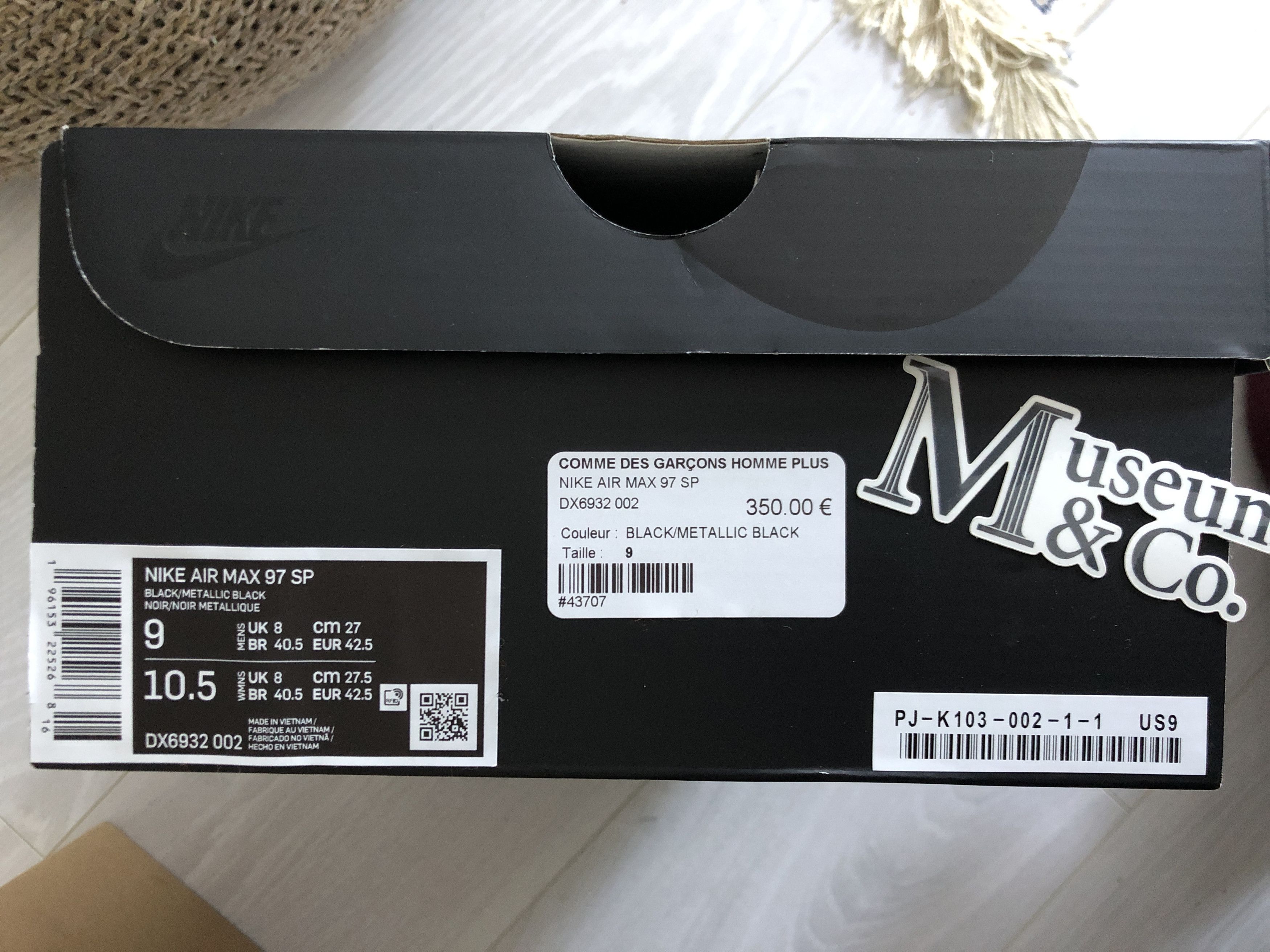 Comme des Garcons Homme Plus × Nike CDG x Nike Air Max 97 Size US9 EU42.5 Size US 9 / EU 42 - 9 Thumbnail