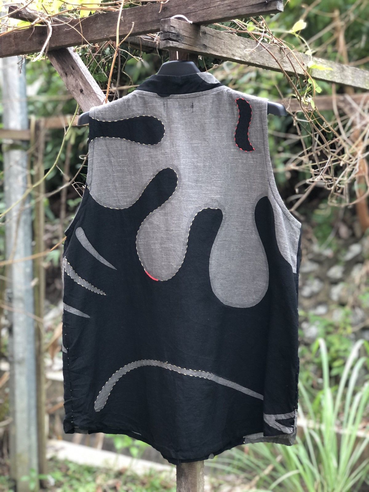 Japanese Brand Vintage Vest Sashiko Patchwork Size US L / EU 52-54 / 3 - 4 Thumbnail