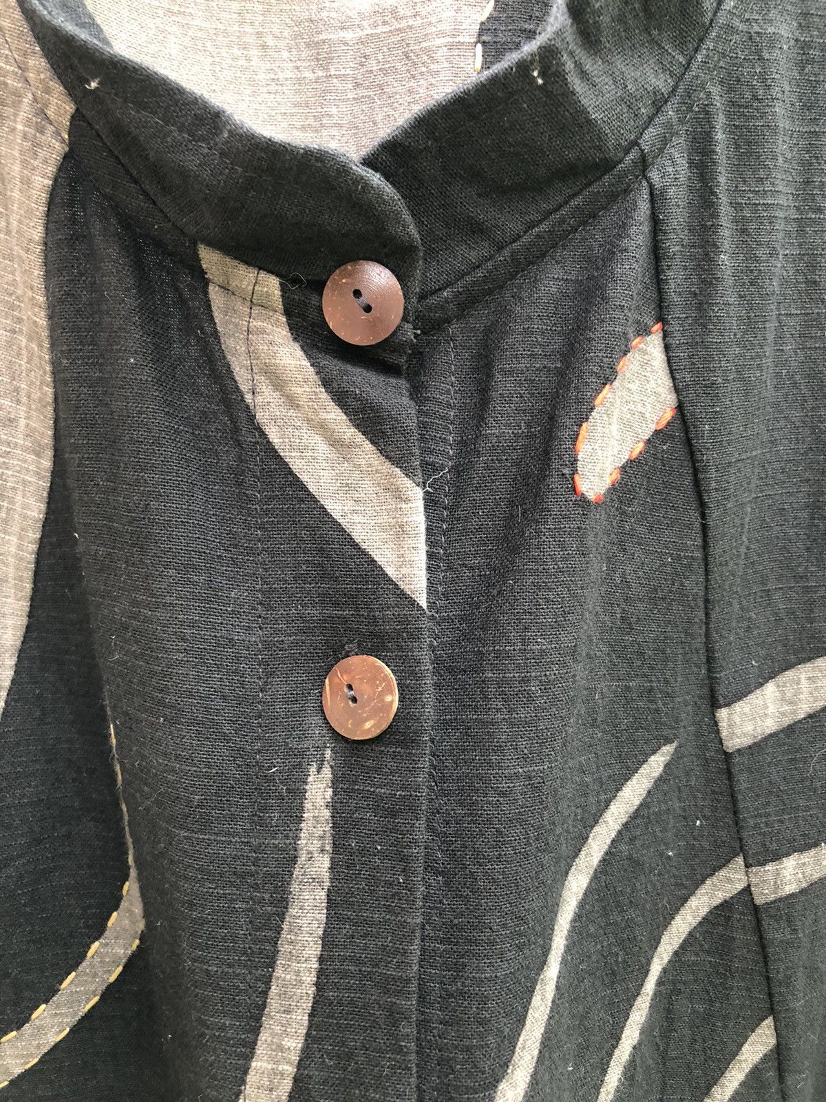 Japanese Brand Vintage Vest Sashiko Patchwork Size US L / EU 52-54 / 3 - 8 Thumbnail