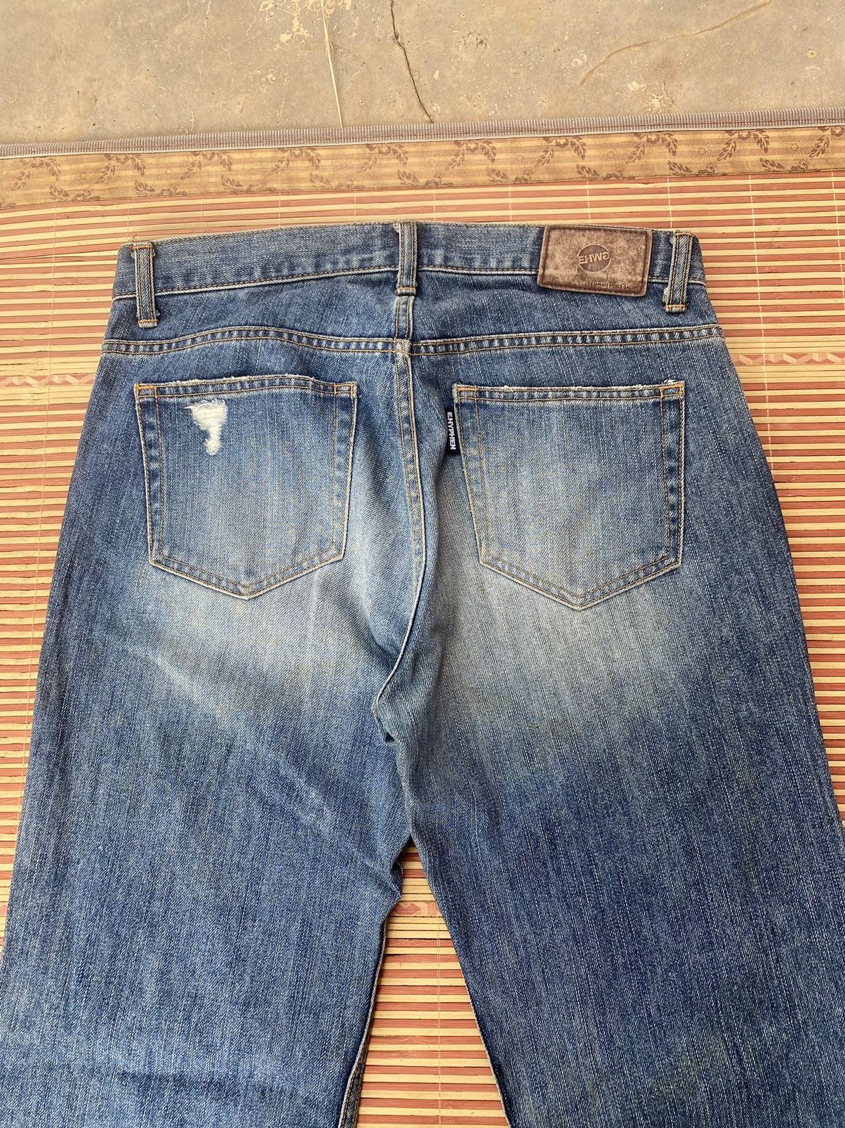 Japanese Brand E Hyphen World Gallery Distressed Pant Size US 31 - 4 Thumbnail