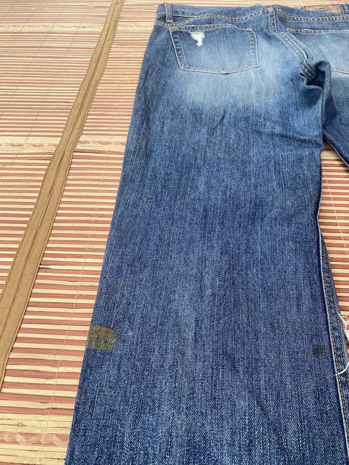 Japanese Brand E Hyphen World Gallery Distressed Pant Size US 31 - 9 Thumbnail