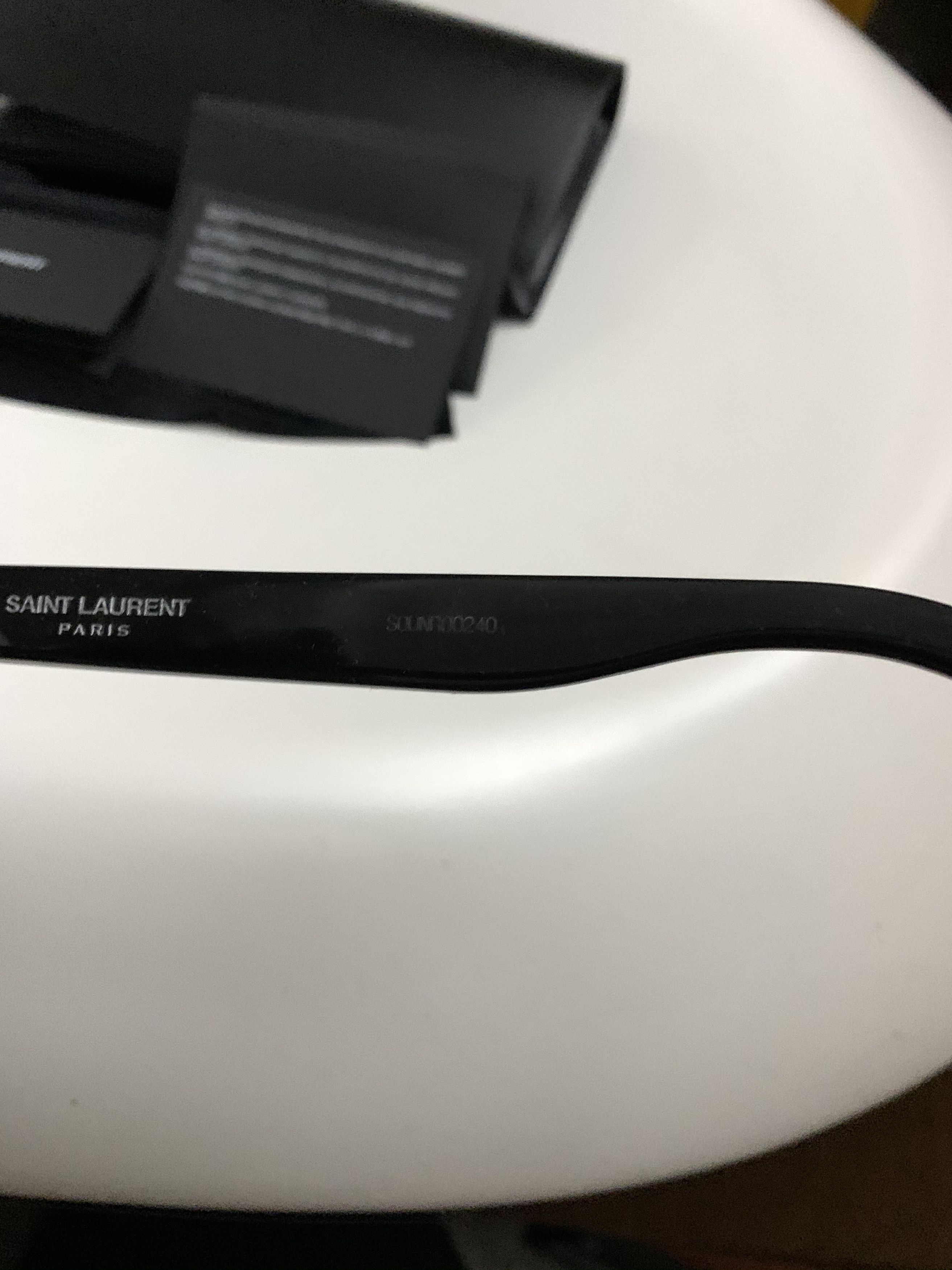 Saint Laurent Paris × Yves Saint Laurent Saint Laurent x Swarovski American Pop Wayfarer Sunglasses Size ONE SIZE - 6 Thumbnail