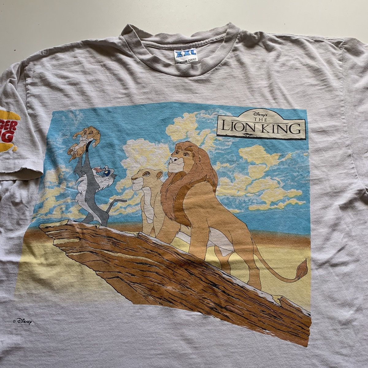 Disney Vintage 90s The Lion King Movie Graphic Burger King T Shirt Size US XXL / EU 58 / 5 - 2 Thumbnail