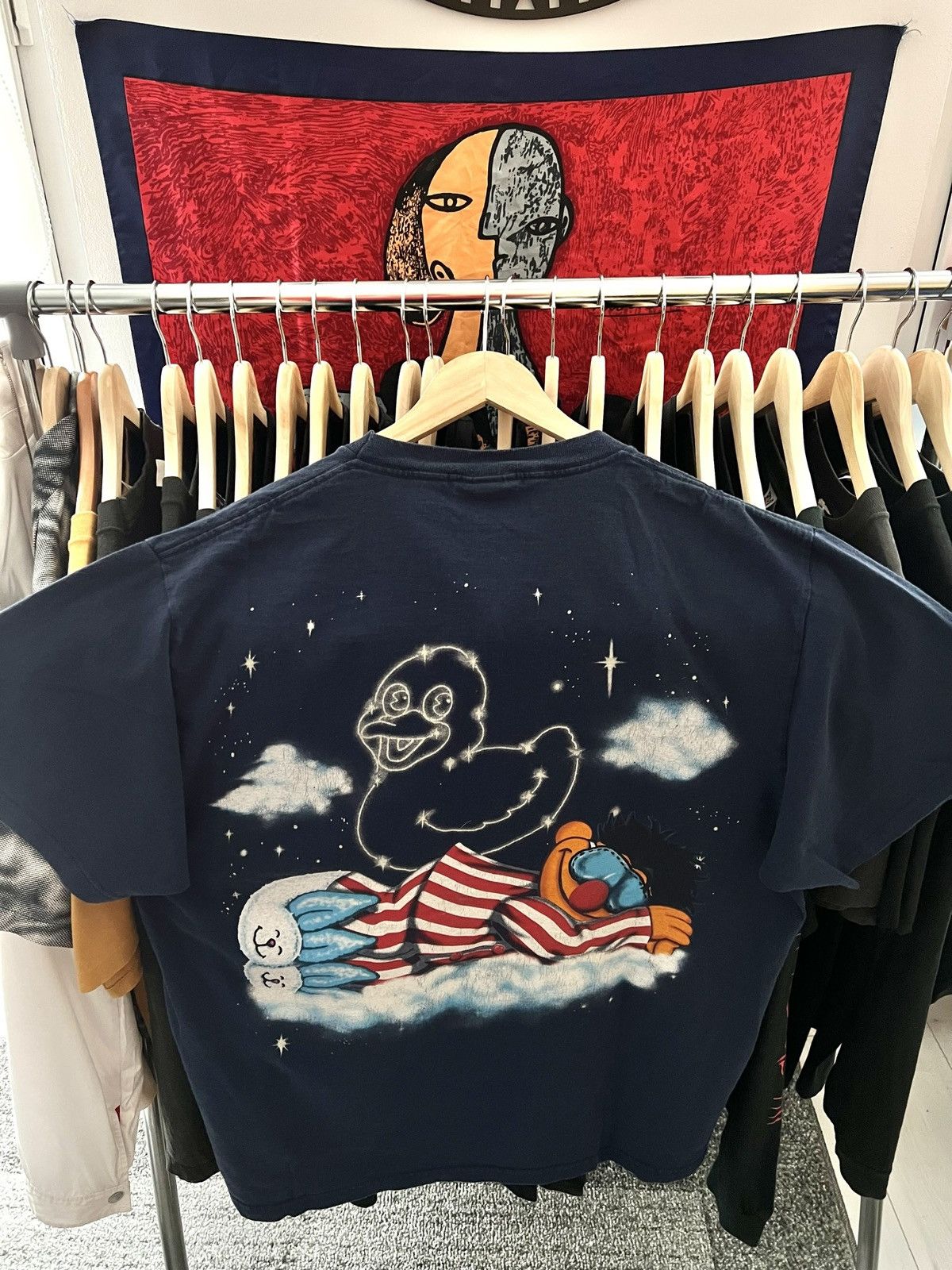Retro T-shirt Sesame Street 2000s Large Oversized Distressed