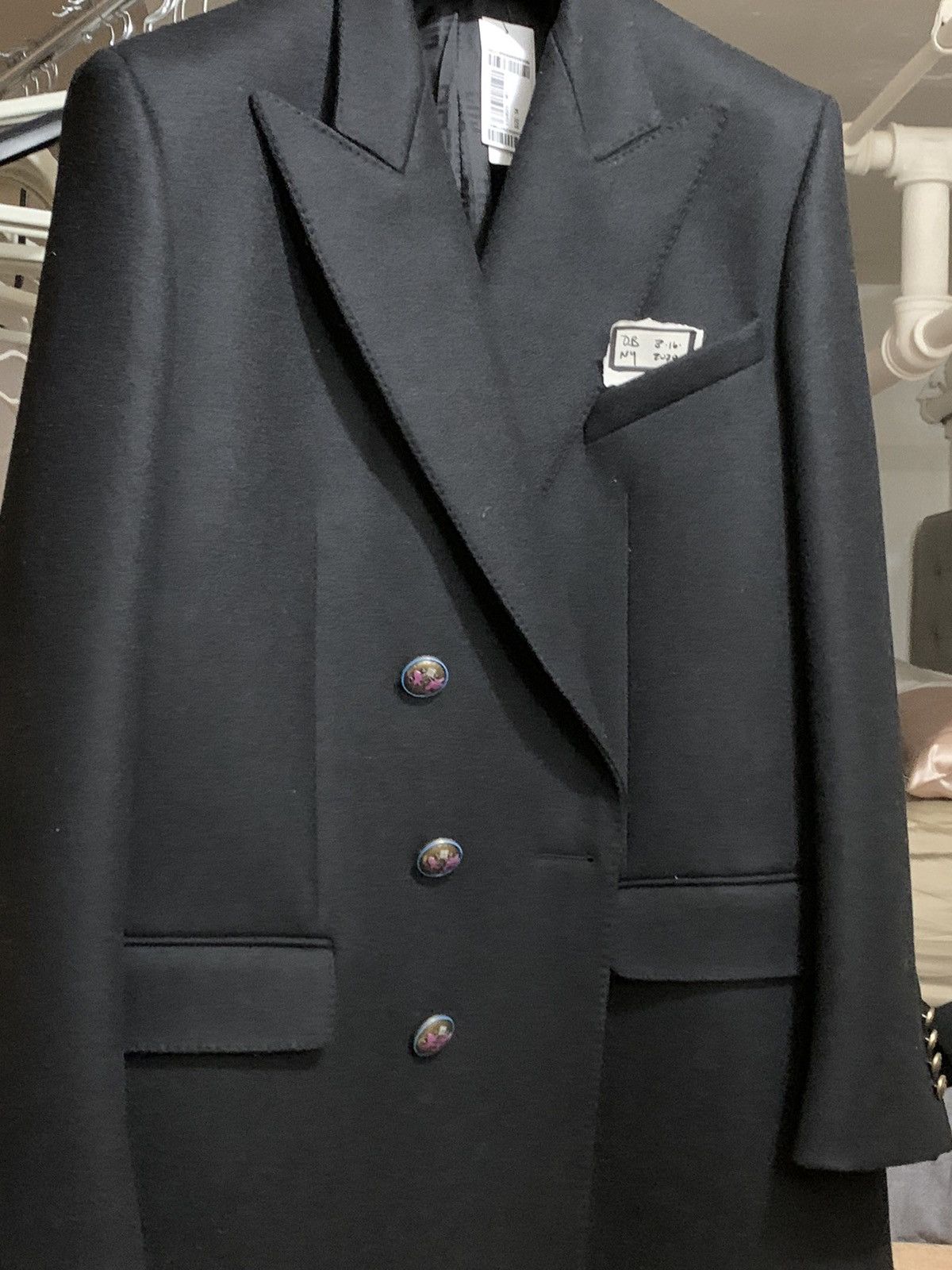 Givenchy Givenchy Paris Fall 2019 Black Double Breasted Blazer NWT Size 54R - 2 Thumbnail