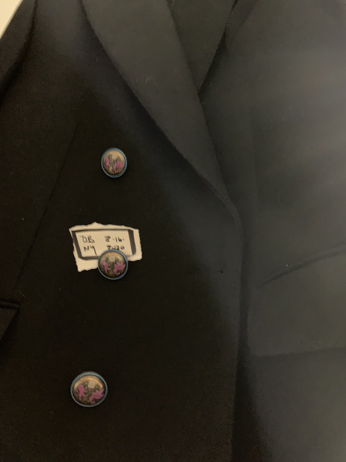 Givenchy Givenchy Paris Fall 2019 Black Double Breasted Blazer NWT Size 54R - 3 Thumbnail