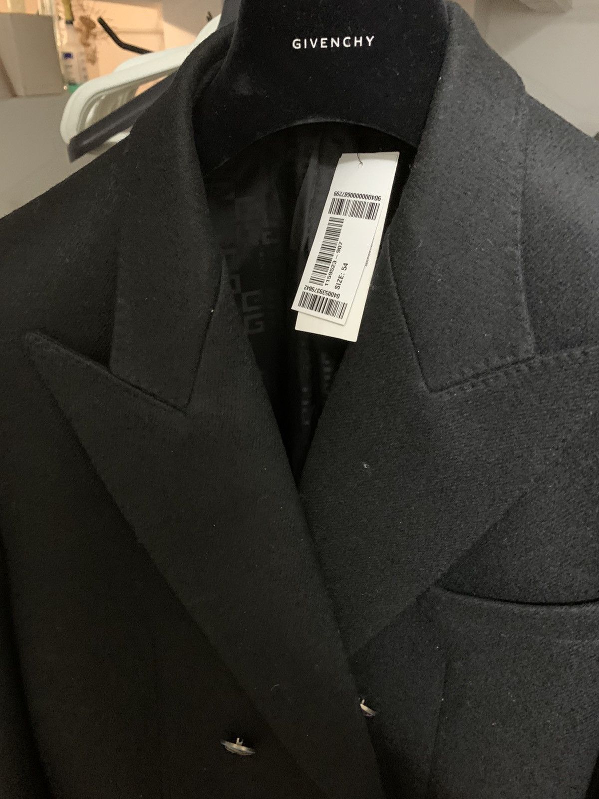 Givenchy Givenchy Paris Fall 2019 Black Double Breasted Blazer NWT Size 54R - 4 Thumbnail