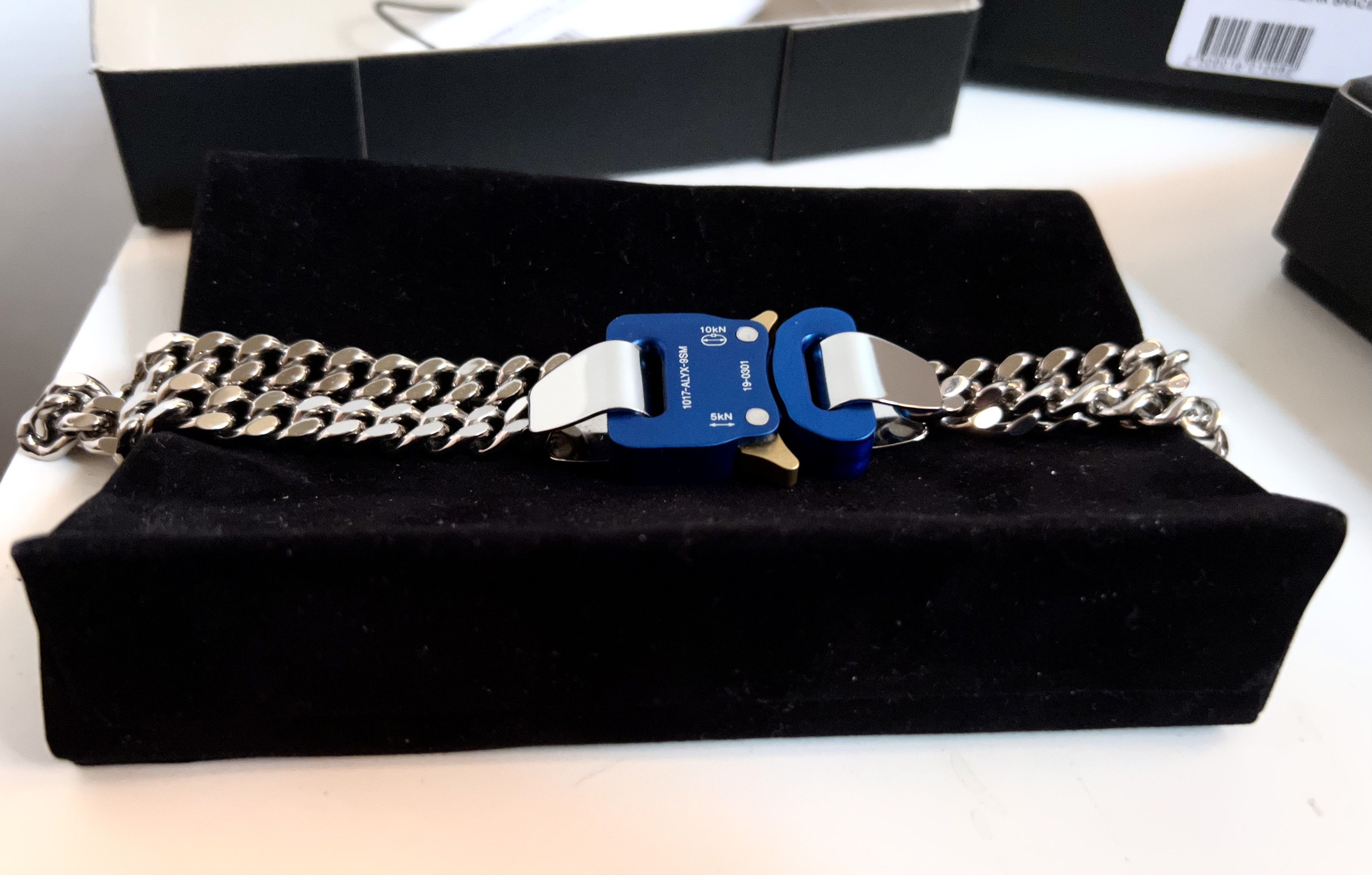 1017 ALYX 9SM 1017 ALYX 9SM Silver & Blue Classic Chainlink Necklace M Size ONE SIZE - 1 Thumbnail