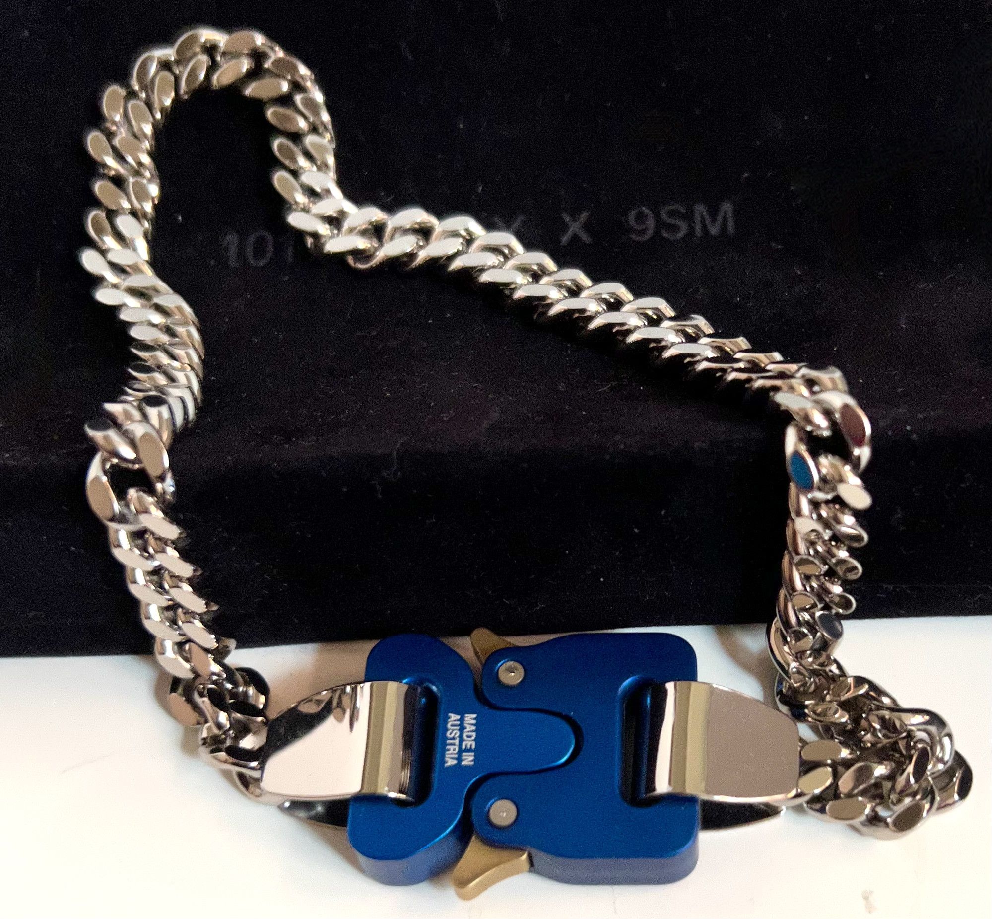 1017 ALYX 9SM 1017 ALYX 9SM Silver & Blue Classic Chainlink Necklace M Size ONE SIZE - 2 Thumbnail