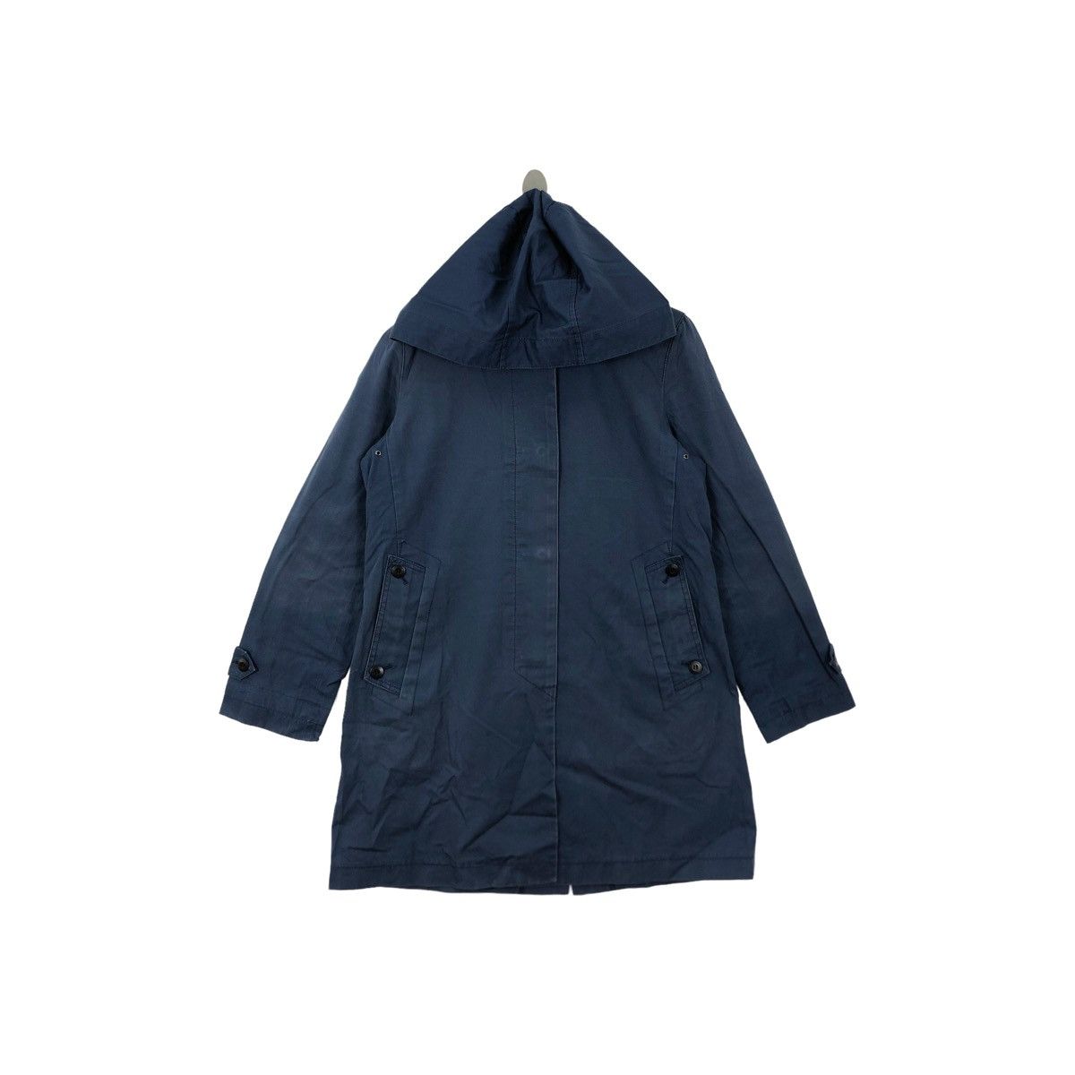 Vintage AQUASCUTUM British Brand Hooded Jeans Navy Parka
