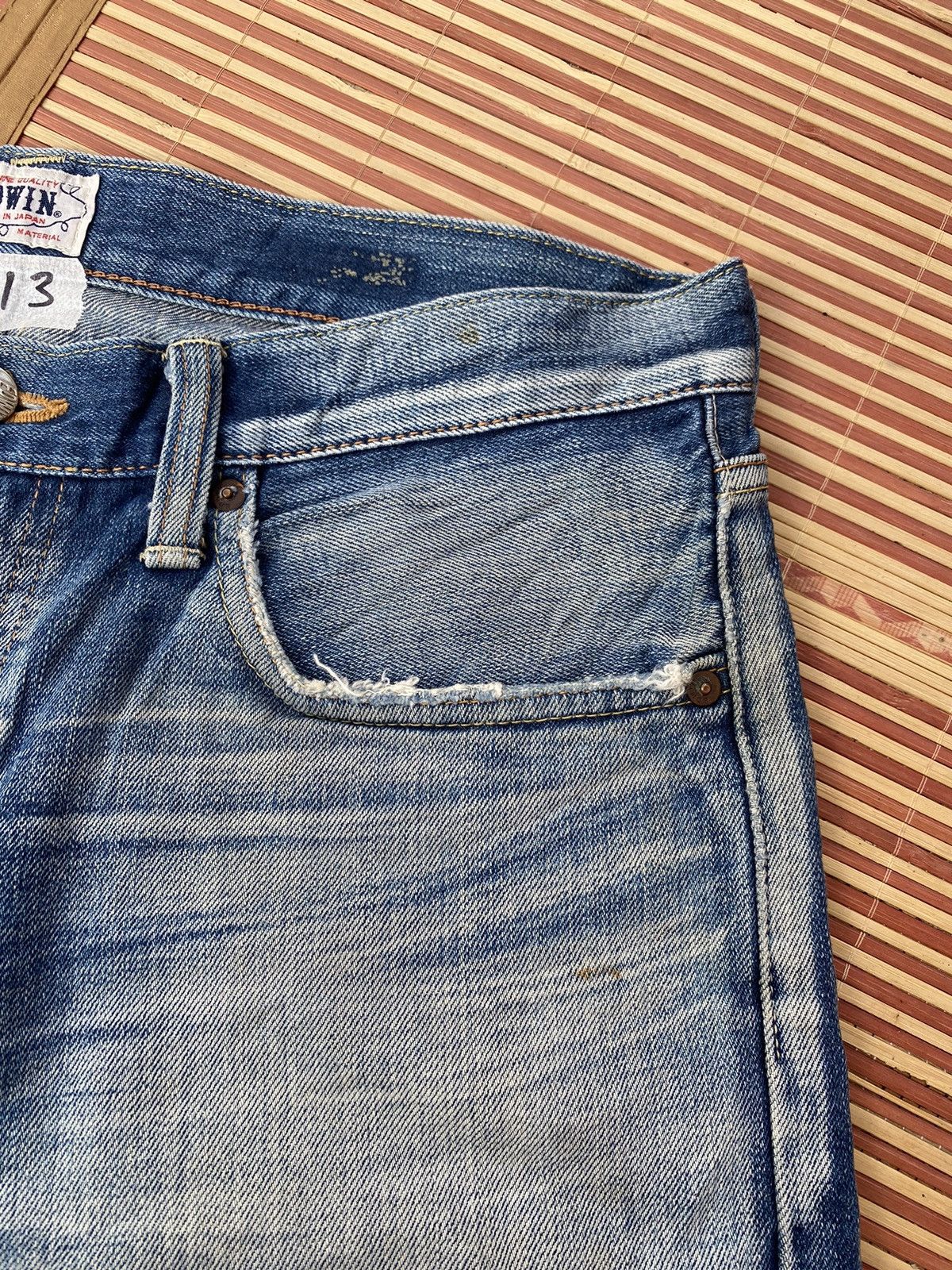 Edwin Vintage Edwin Made In Japan Faded Vintage Wash Pant Size US 32 / EU 48 - 5 Thumbnail
