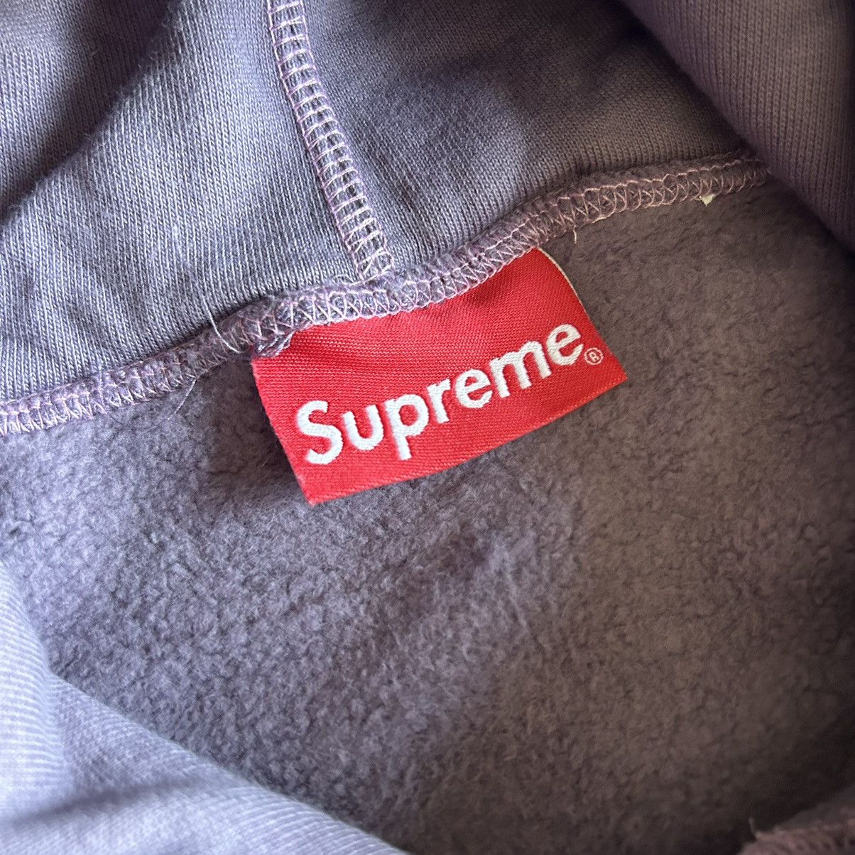 Supreme 2021 SPRiNG SUMMER DUSTY PURPLE PANELED SCRiPT HOODiE Size US S / EU 44-46 / 1 - 10 Thumbnail