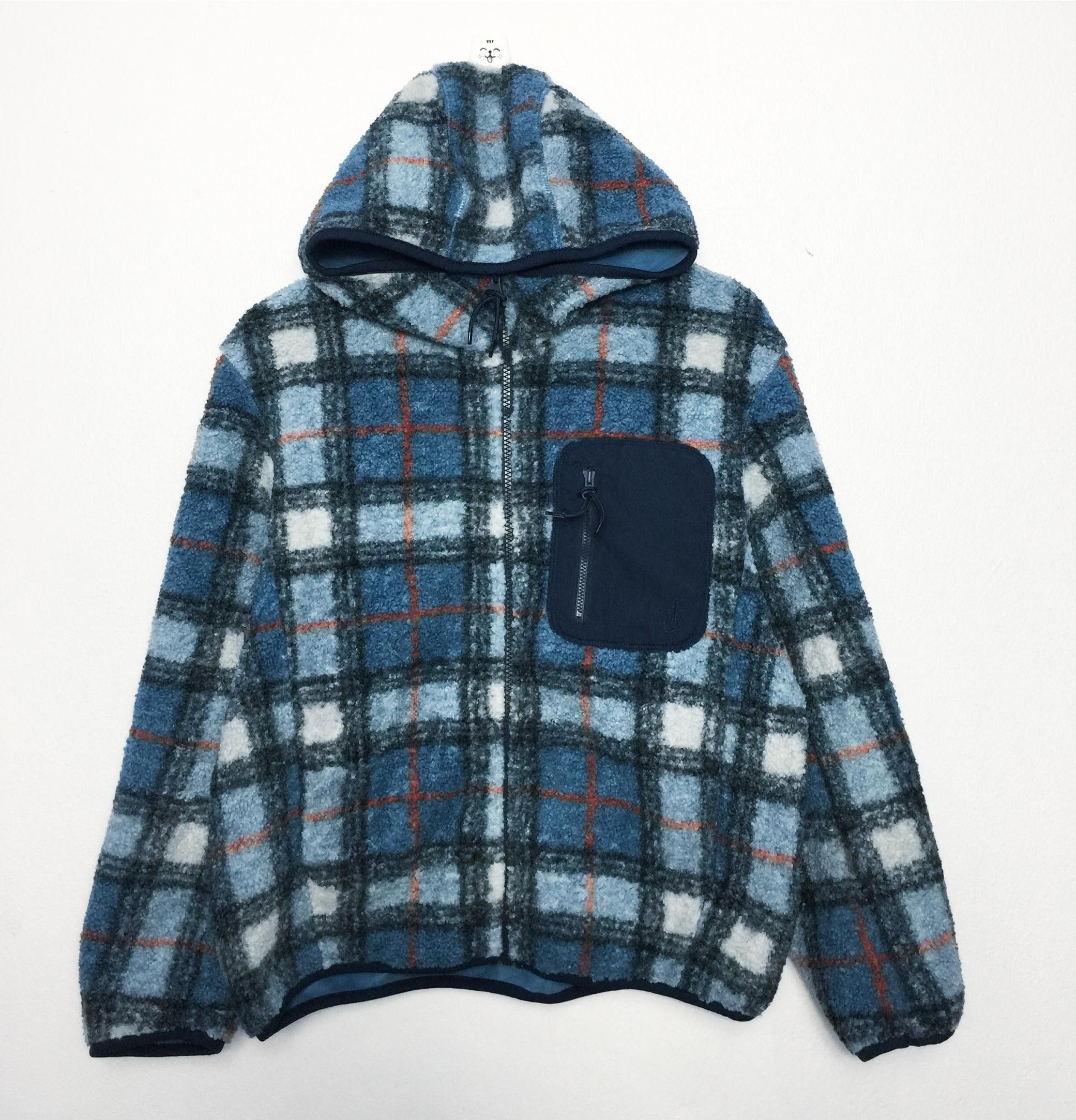 image of J W Anderson x Uniqlo J.w. Anderson Fleece Hoodies in Blue, Men's (Size Small)