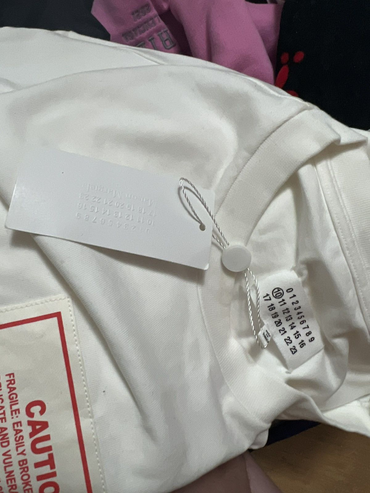 Maison Margiela Maison Margiela Caution Oversized T-Shirt Size US XL / EU 56 / 4 - 19 Thumbnail