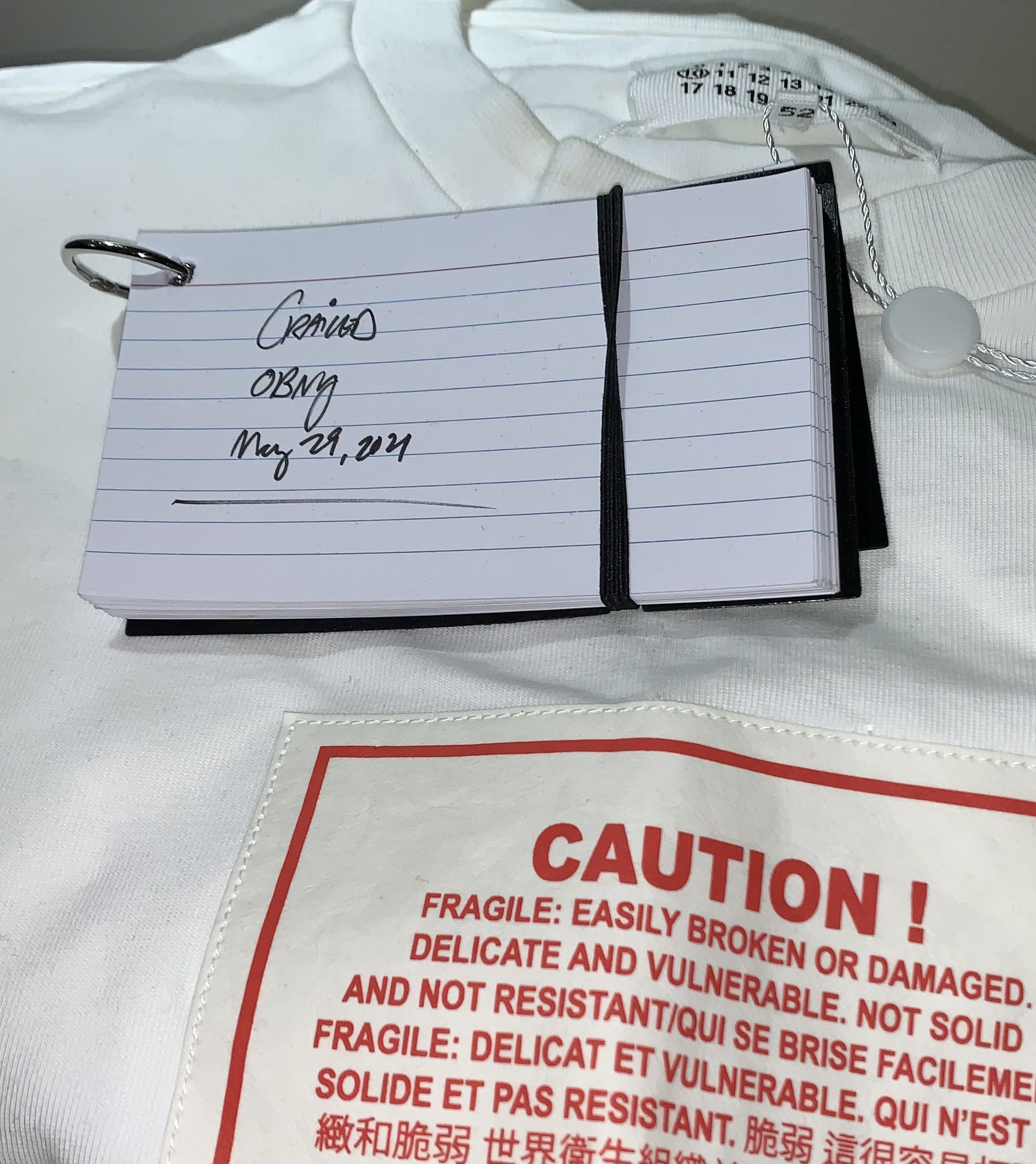 Maison Margiela Maison Margiela Caution Oversized T-Shirt Size US XL / EU 56 / 4 - 6 Thumbnail