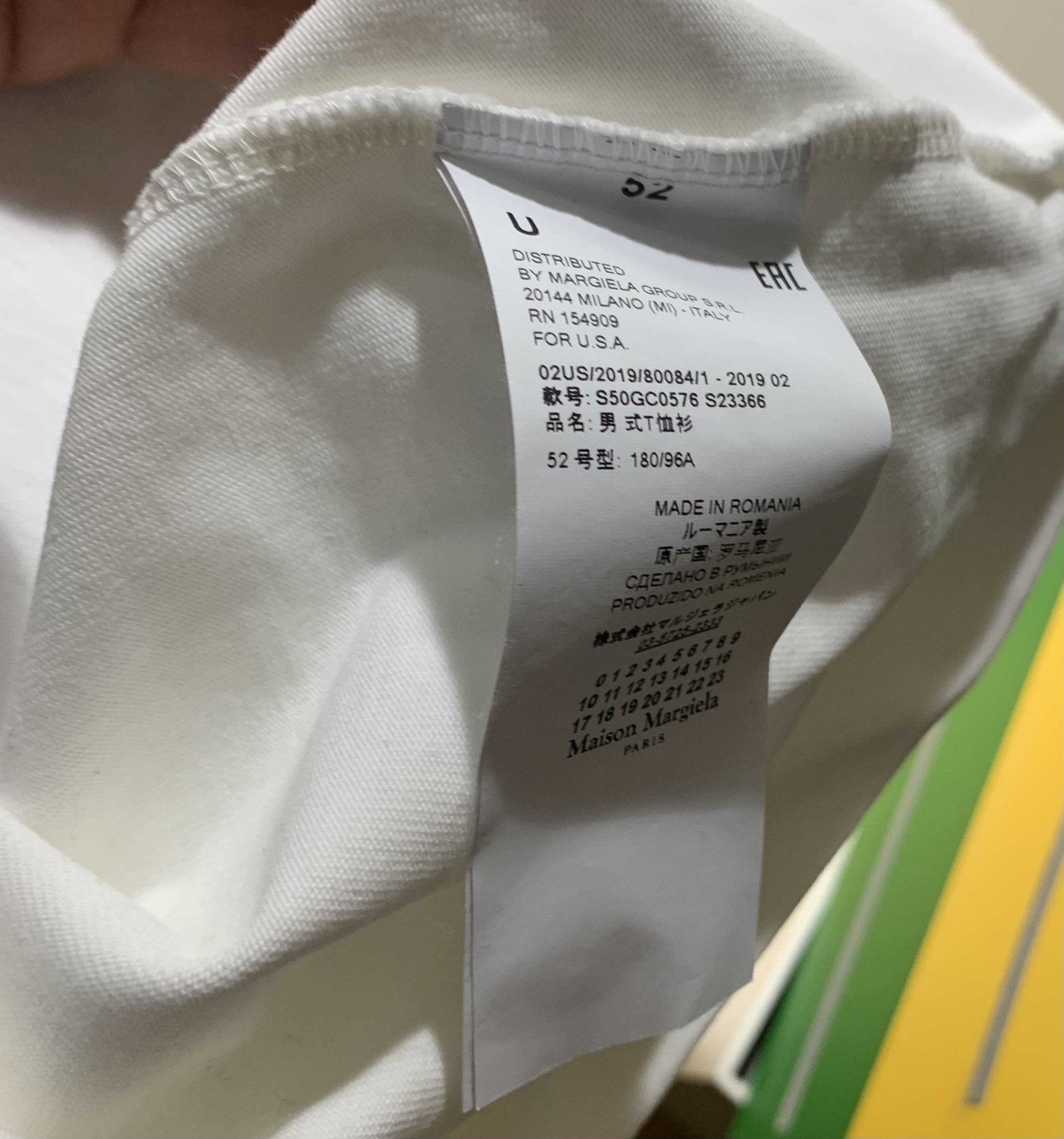 Maison Margiela Maison Margiela Caution Oversized T-Shirt Size US XL / EU 56 / 4 - 7 Thumbnail