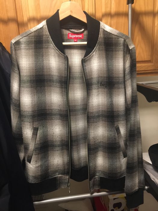 Supreme shadow 2024 plaid bomber