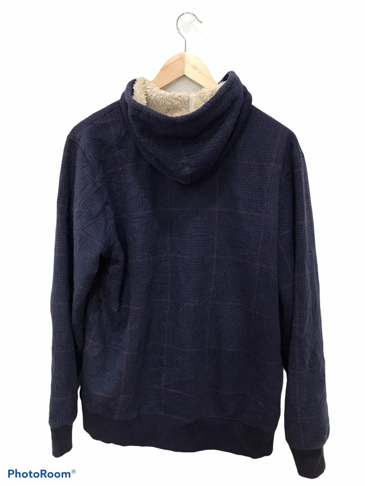 Japanese Brand Plaid sheep’s wool inner hooded sweatshirt Size US M / EU 48-50 / 2 - 2 Thumbnail