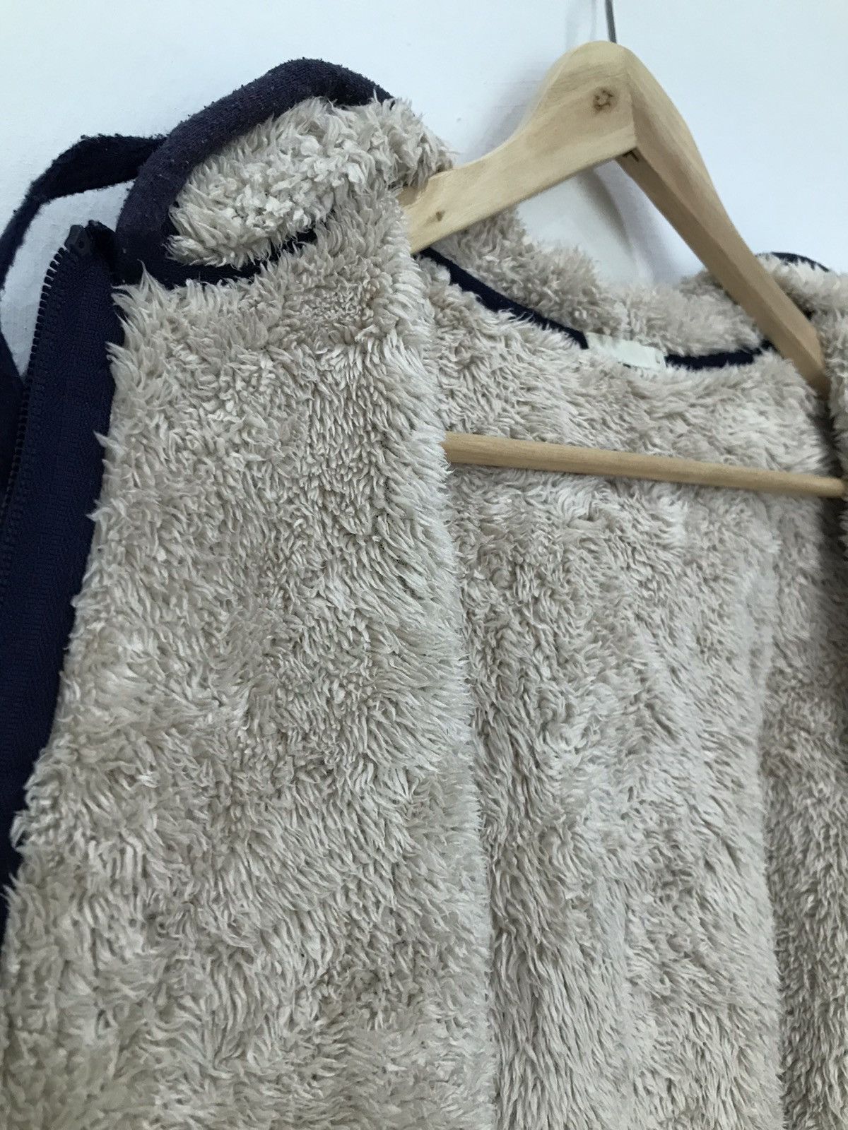 Japanese Brand Plaid sheep’s wool inner hooded sweatshirt Size US M / EU 48-50 / 2 - 8 Thumbnail
