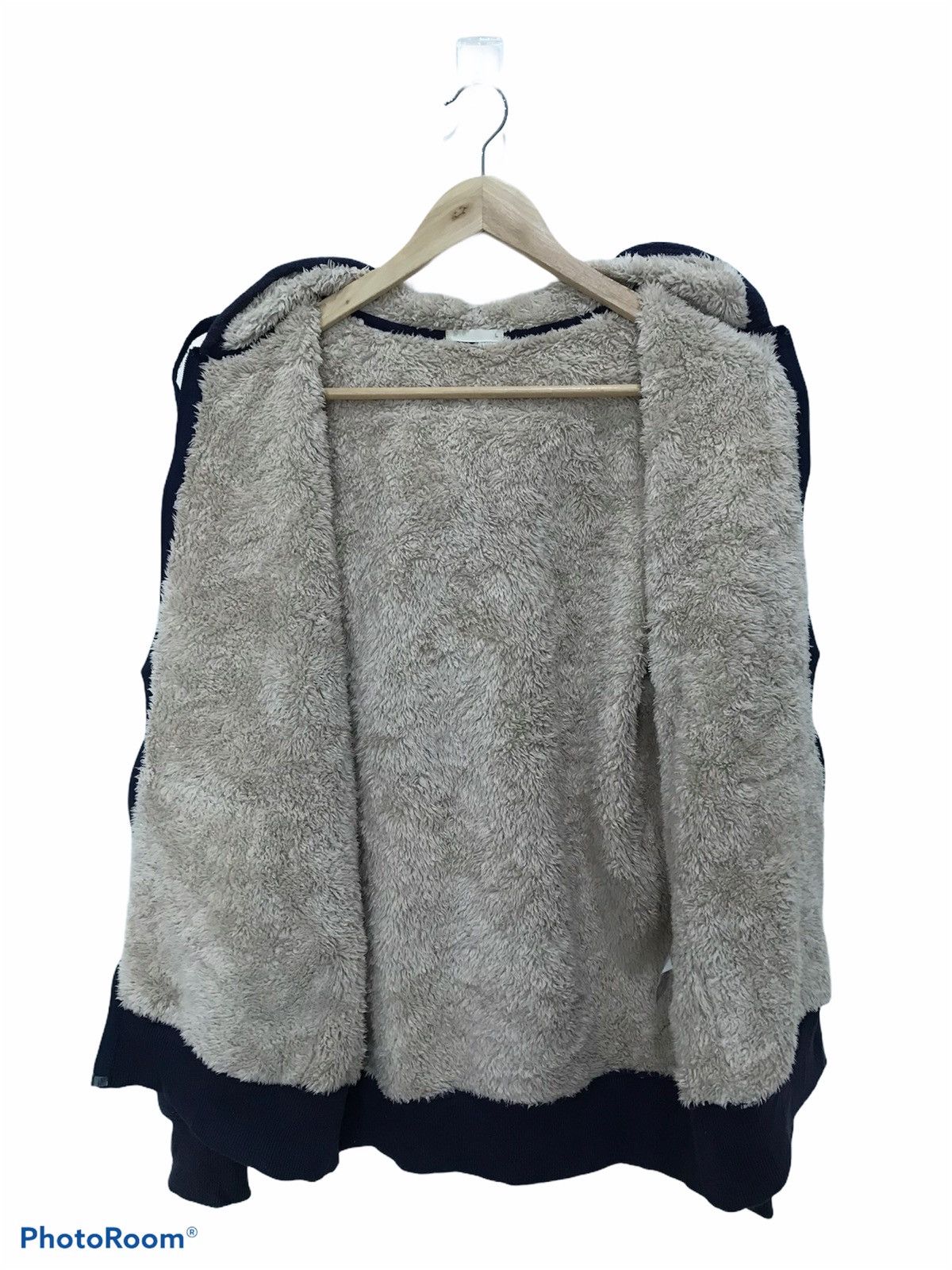 Japanese Brand Plaid sheep’s wool inner hooded sweatshirt Size US M / EU 48-50 / 2 - 3 Thumbnail