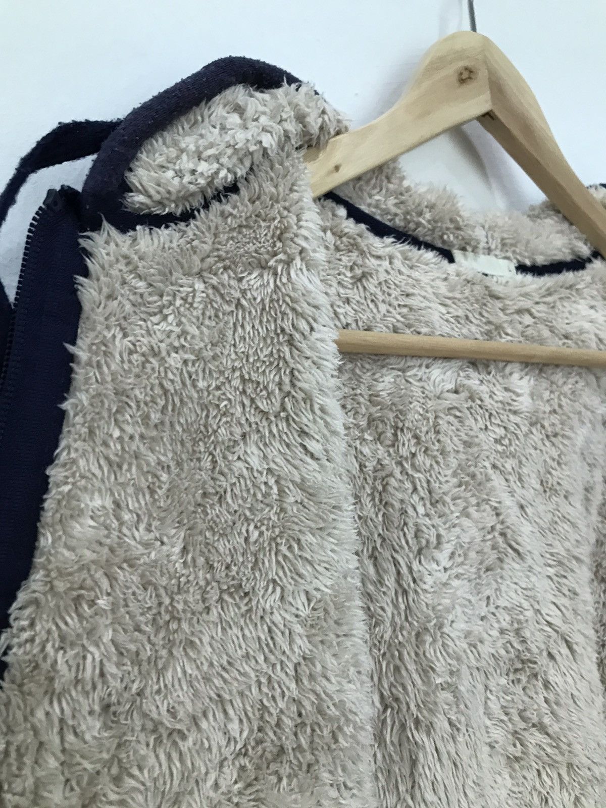 Japanese Brand Plaid sheep’s wool inner hooded sweatshirt Size US M / EU 48-50 / 2 - 6 Thumbnail