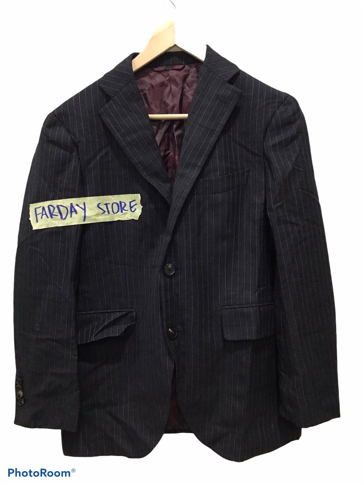Designer THE SUIT COMPANY CHEVIOT OF ENGLAND BLAZER Size 36R - 3 Thumbnail