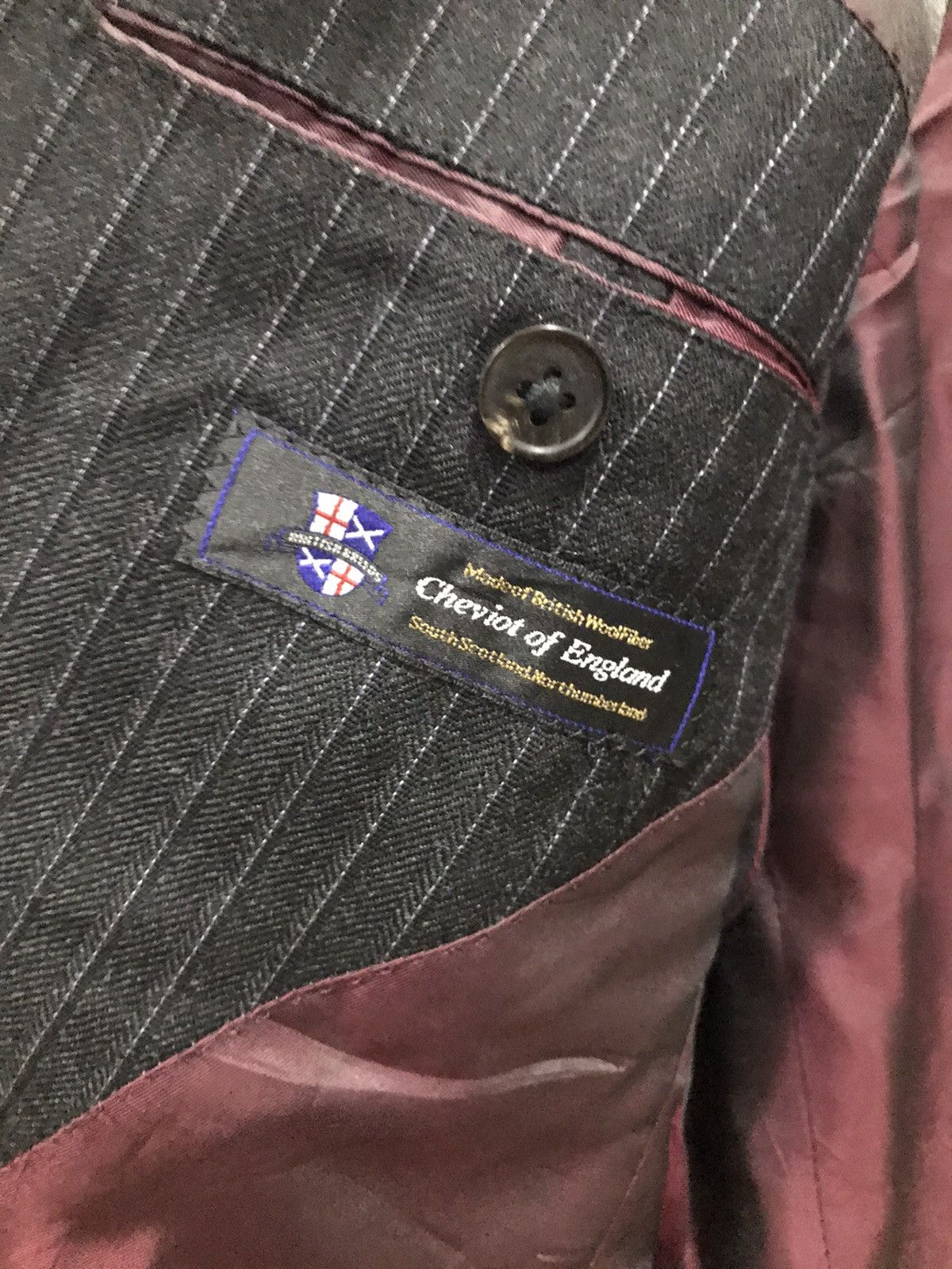Designer THE SUIT COMPANY CHEVIOT OF ENGLAND BLAZER Size 36R - 13 Thumbnail