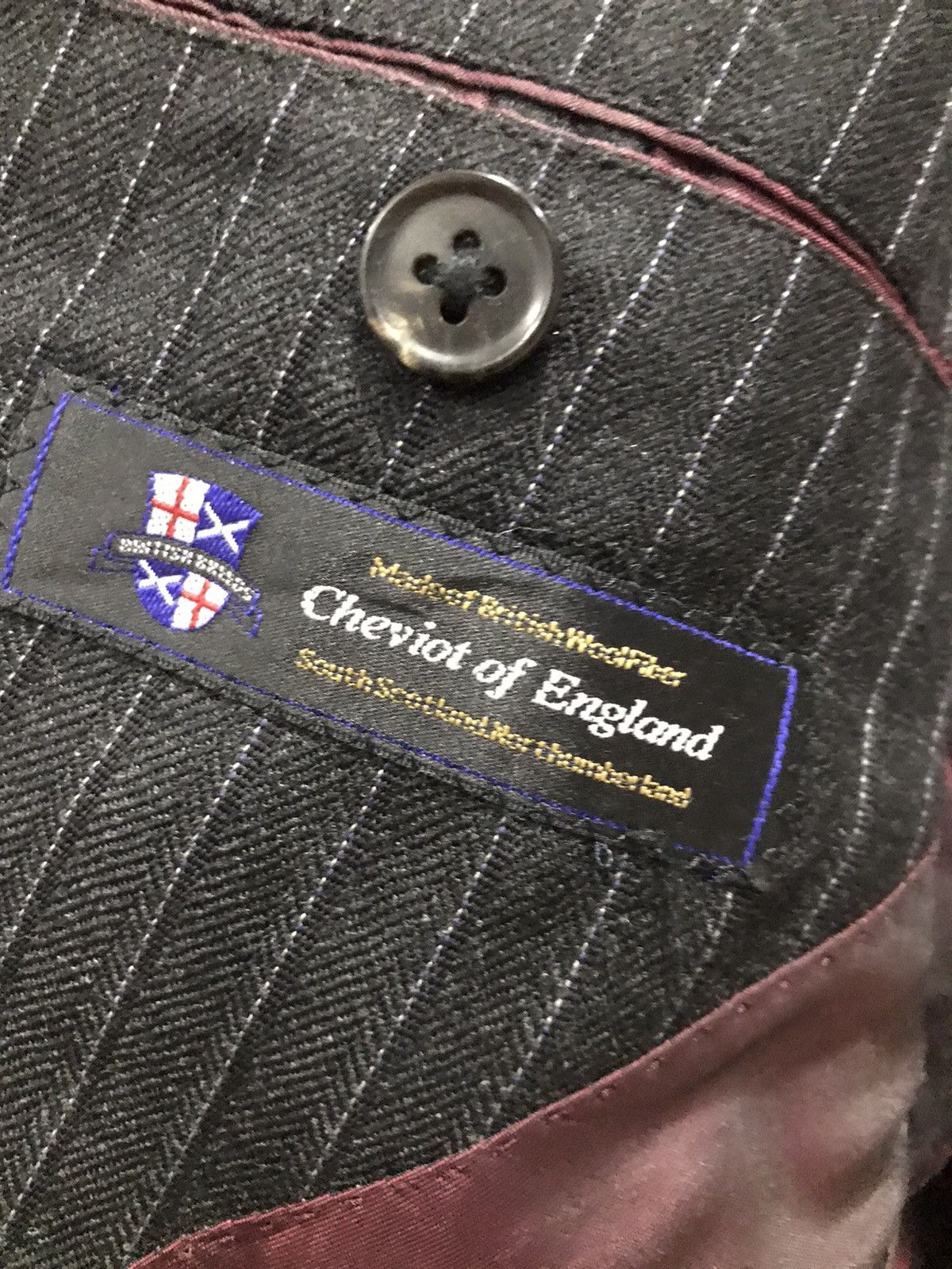 Designer THE SUIT COMPANY CHEVIOT OF ENGLAND BLAZER Size 36R - 12 Thumbnail