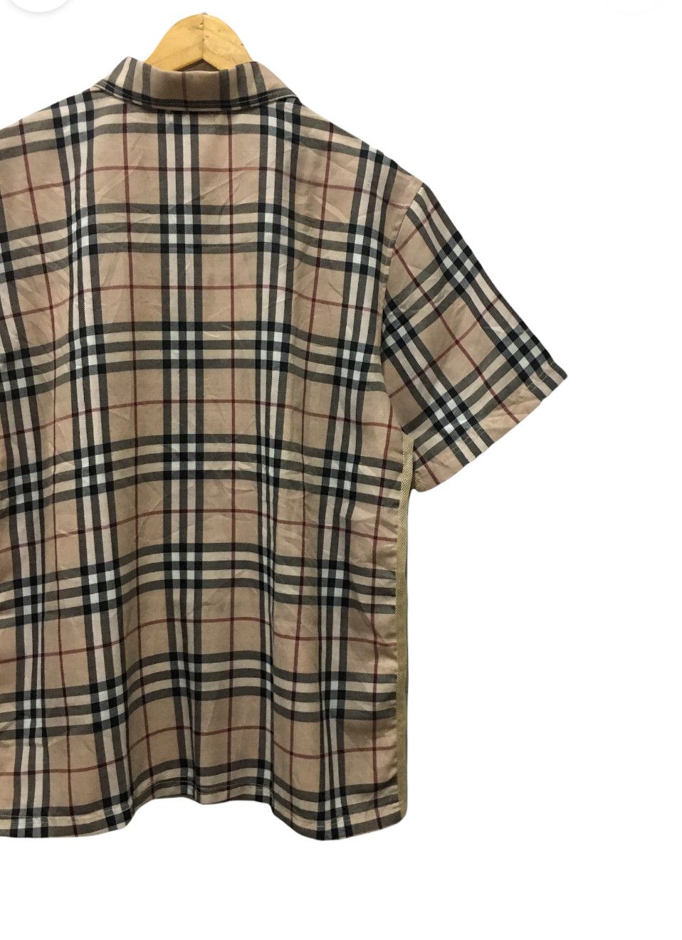 Burberry Extremely Rare Design Burberry London Nova Check Shit Size US XL / EU 56 / 4 - 7 Thumbnail