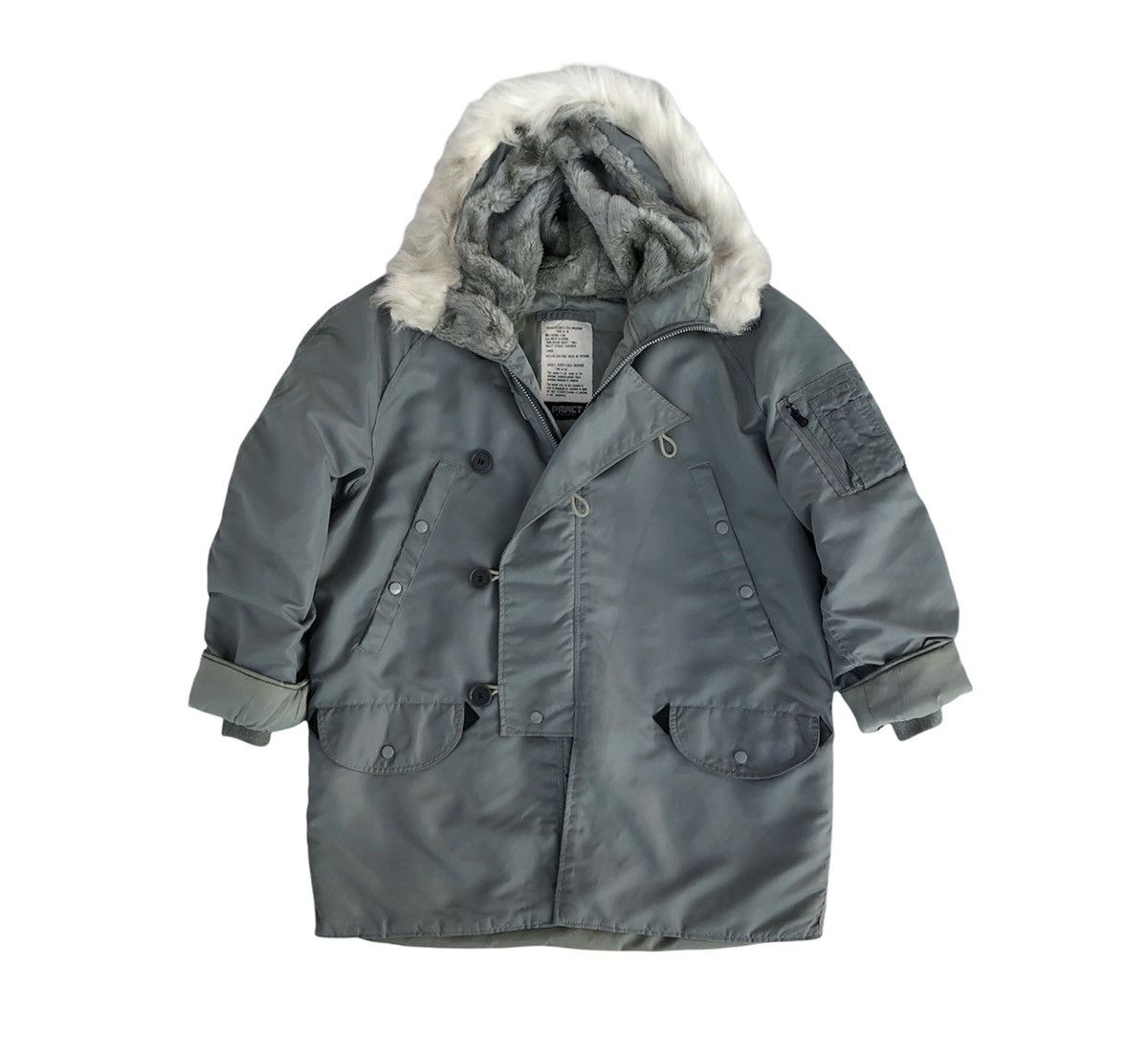 Vintage Jacket , Flyer's Cold Weather N-3b Short Parka Fur Jacket Size US L / EU 52-54 / 3 - 1 Thumbnail