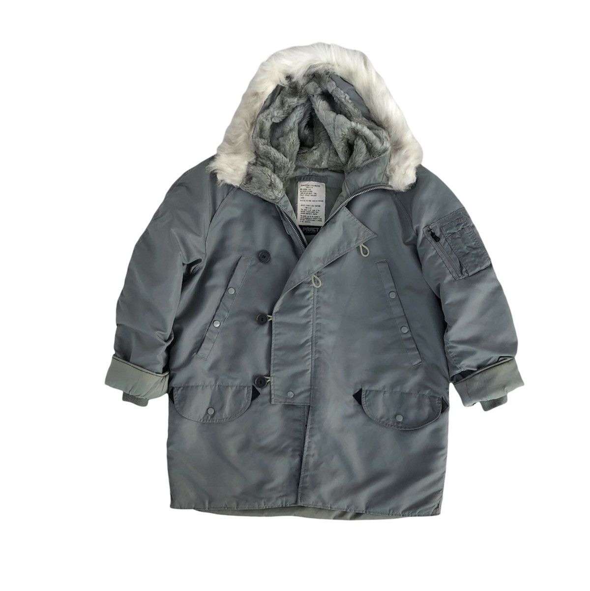 Vintage Jacket , Flyer's Cold Weather N-3b Short Parka Fur Jacket Size US L / EU 52-54 / 3 - 2 Thumbnail