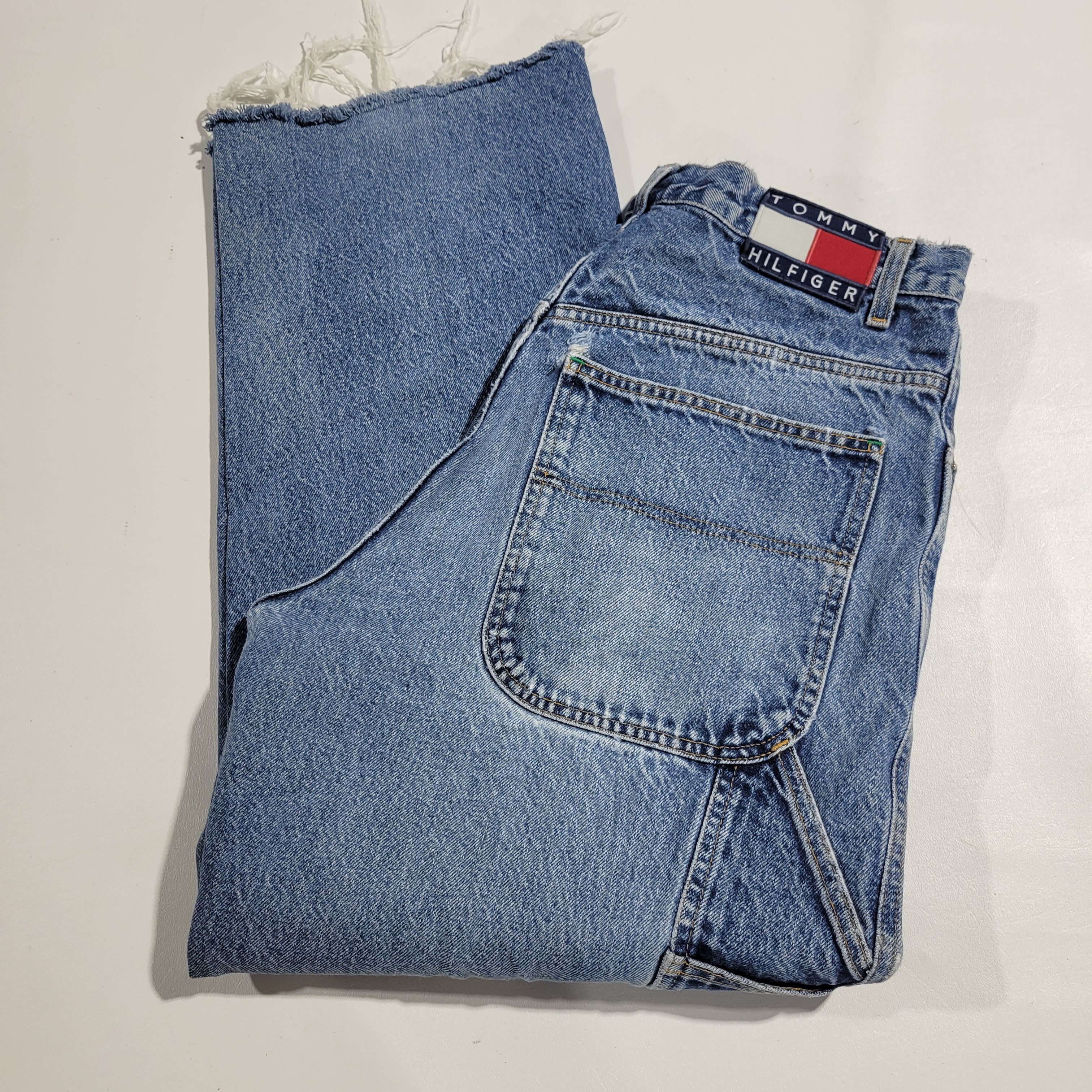 Tommy Hilfiger × Vintage 90's Tommy Hilfiger Jeans 32x28 Size US 32 / EU 48 - 1 Thumbnail