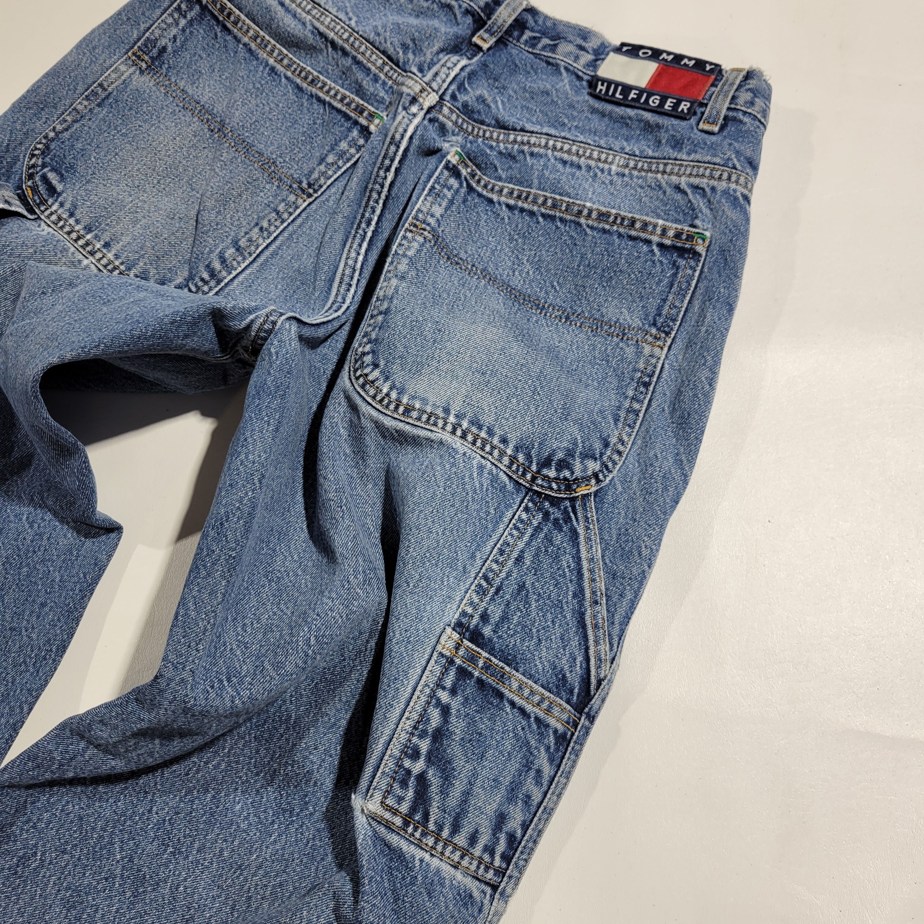 Tommy Hilfiger × Vintage 90's Tommy Hilfiger Jeans 32x28 Size US 32 / EU 48 - 6 Thumbnail