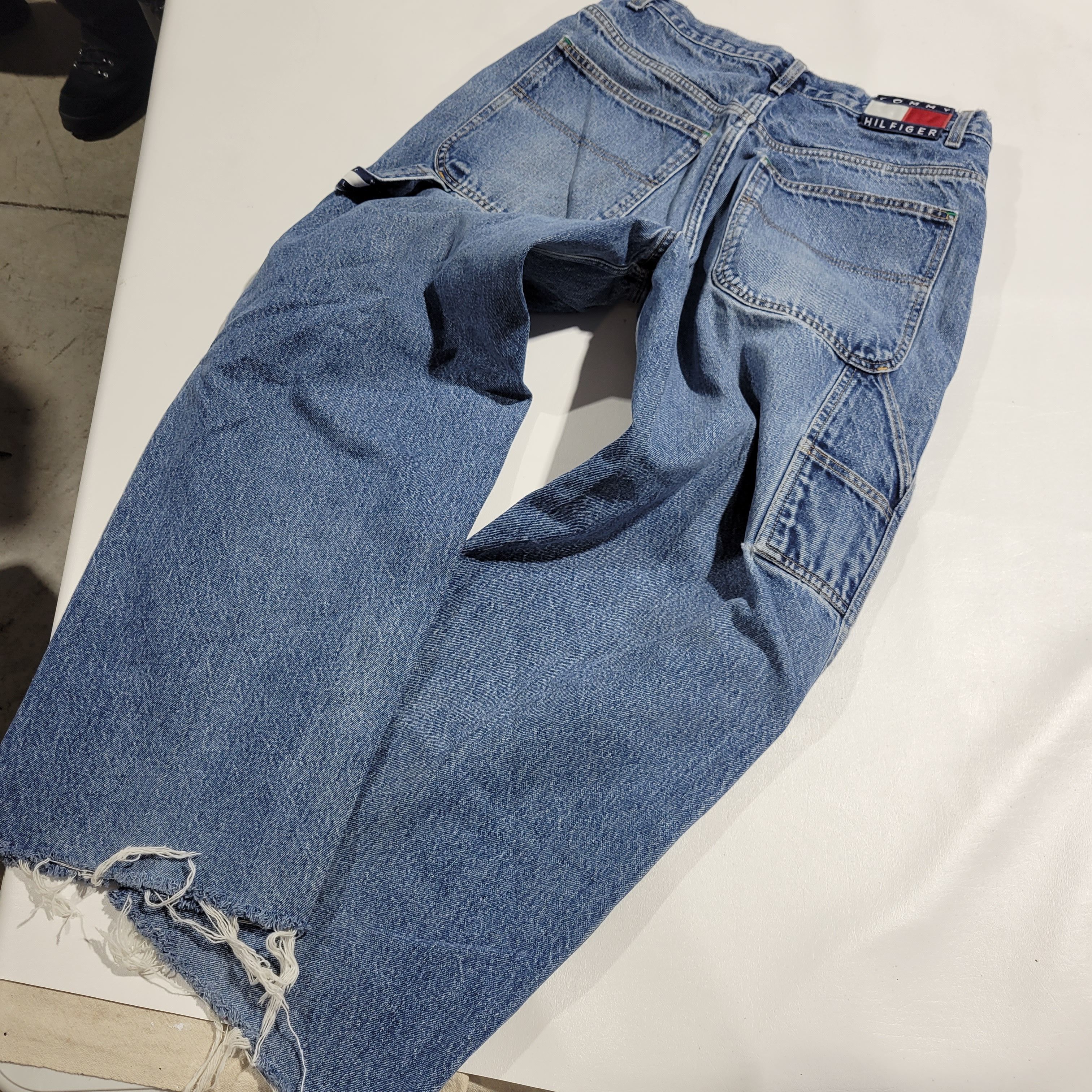 Tommy Hilfiger × Vintage 90's Tommy Hilfiger Jeans 32x28 Size US 32 / EU 48 - 5 Thumbnail